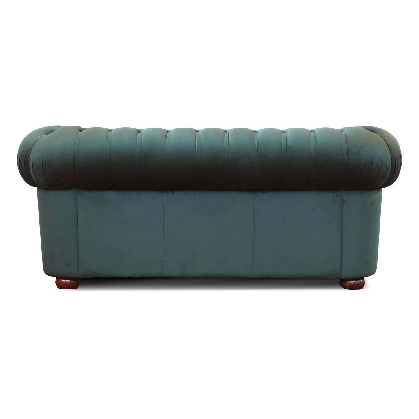 Grünes Chester-Sofa aus Samt