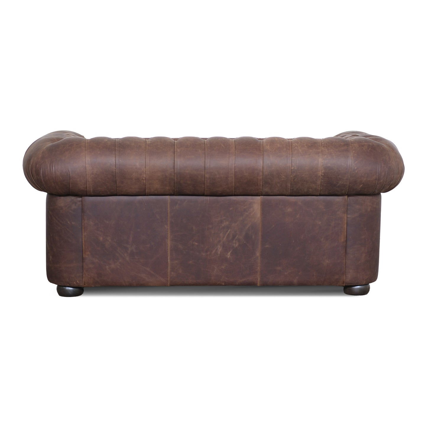 Divano Chester pelle fiore cacao old England