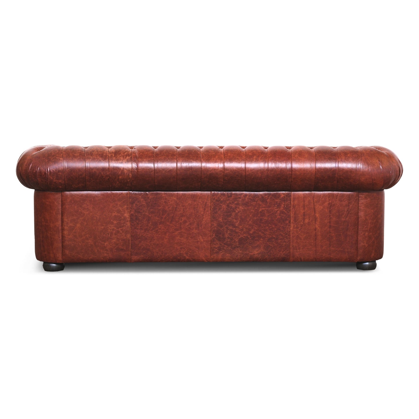 Canapé Chester en Cuir Fleur Cognac