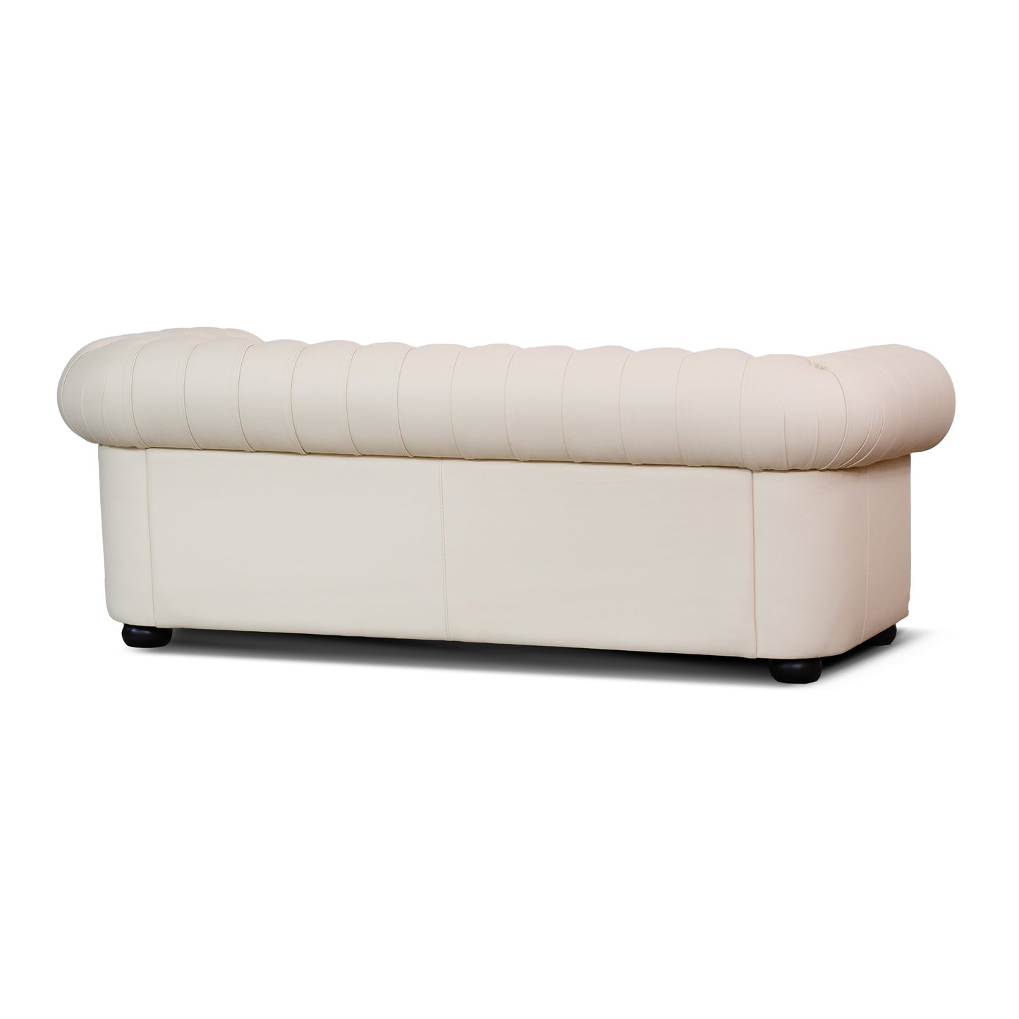 Divano Chester Maxi Pelle Fiore Bianco Panna