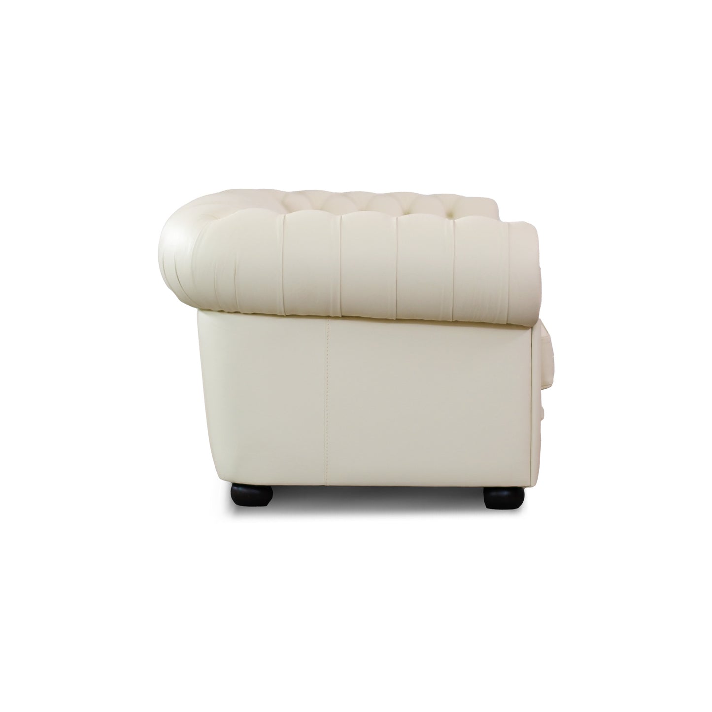 Divano Chester Maxi Pelle Fiore Bianco Panna