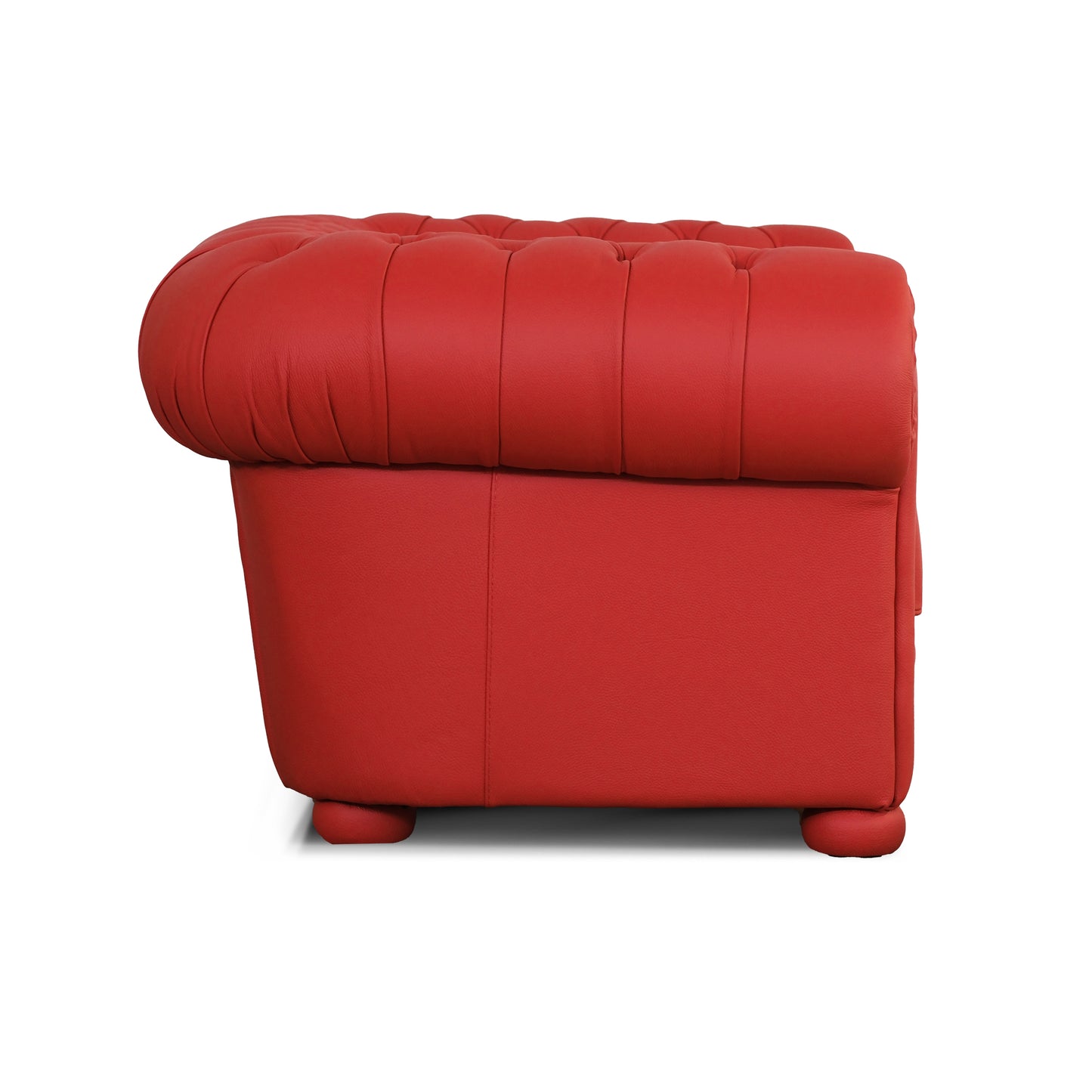 Poltrona Chester pelle fiore rosso Ferrari