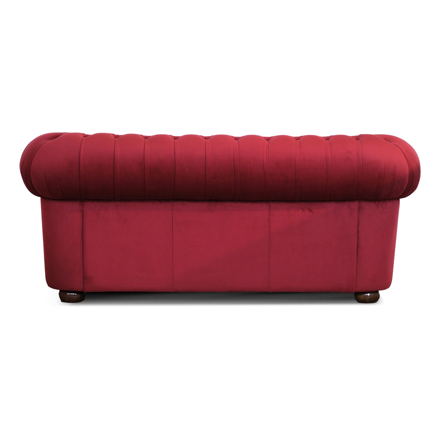 Divano Chester velluto rosso scuro