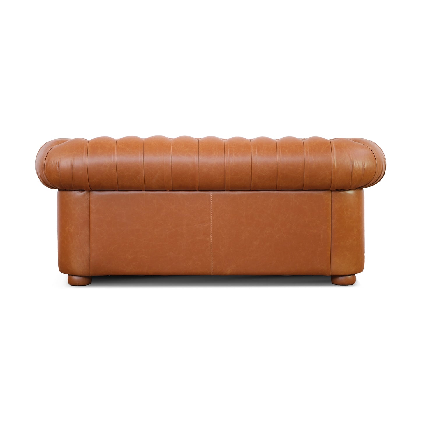 Divano Letto Chesterfield in Pelle Primo Fiore Premium con Rete e Materasso Pieghevole