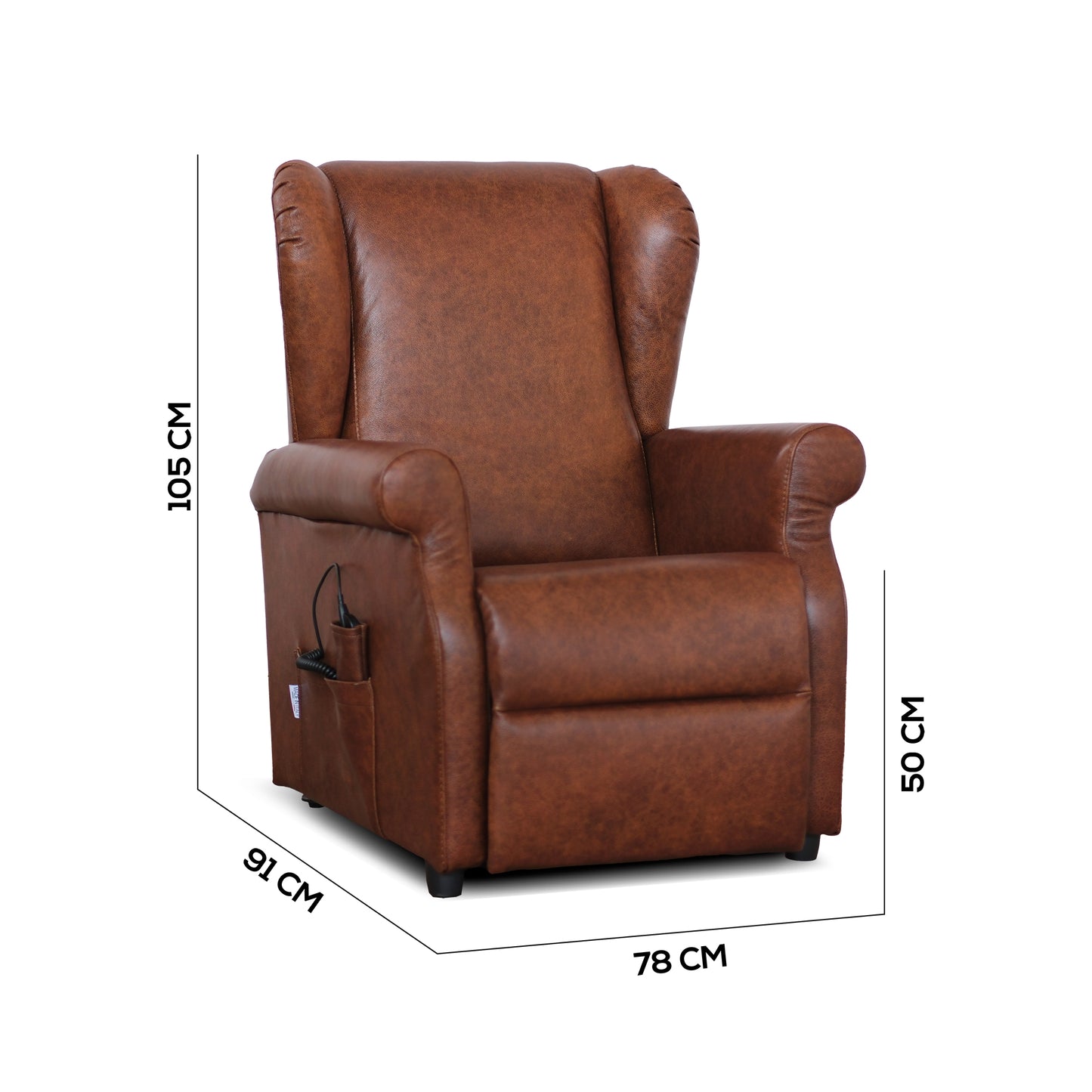 Poltrona Relax Ilde in Primo Fiore - Recliner Elettrico 2 Motori, Alzapersona - Roller System