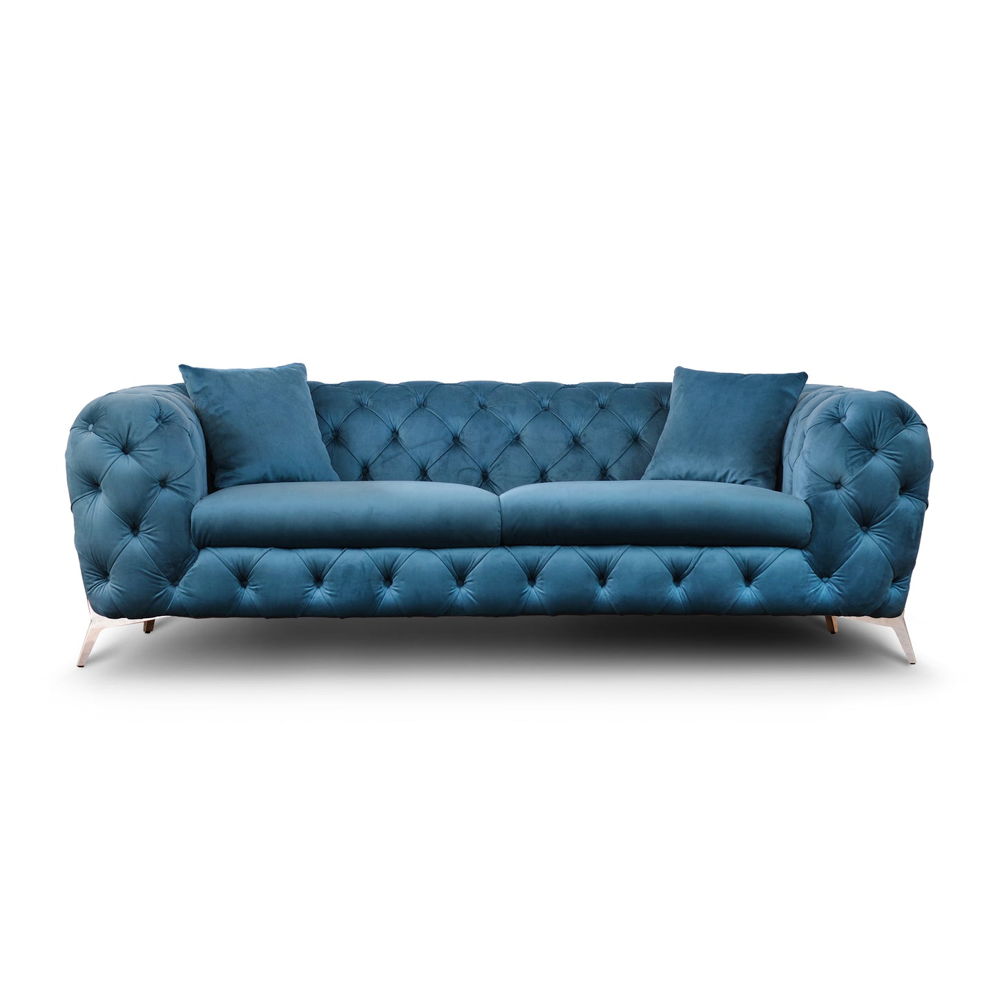 Divano Itaca Chesterfield in Velluto Premium - Iconico, Finiture di Pregio