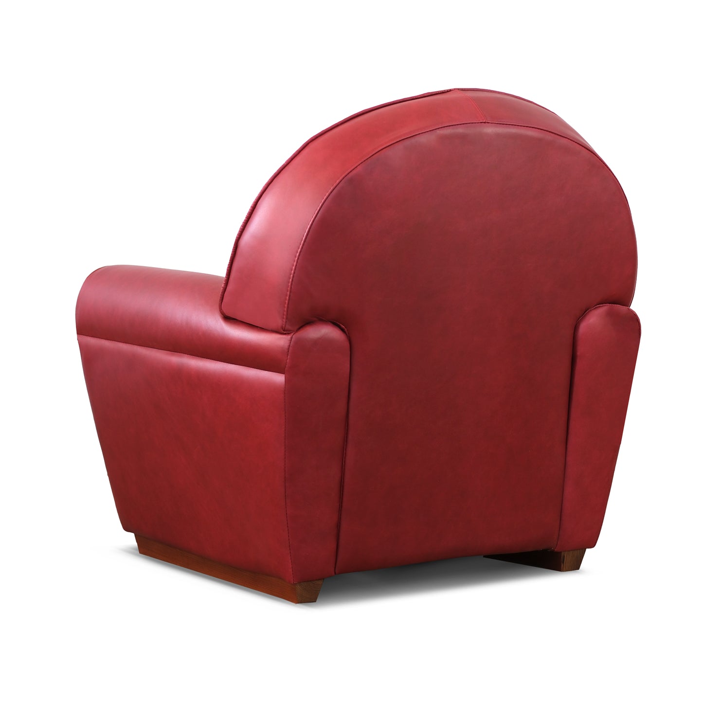 Poltrona pelle fiore pull up rosso ciliegia modello Luxury