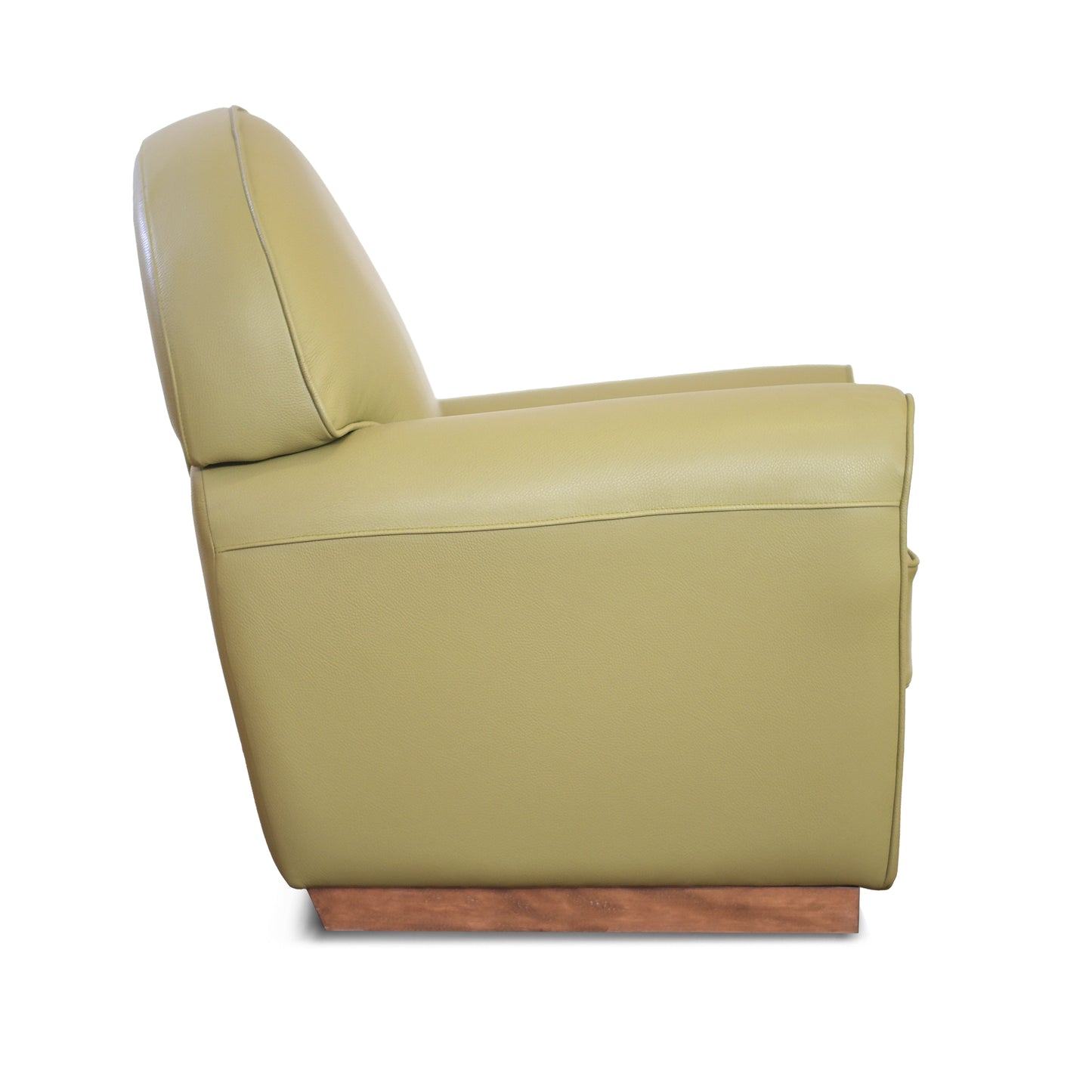 Fauteuil pull up en cuir grainé rouge cerise, modèle Luxury