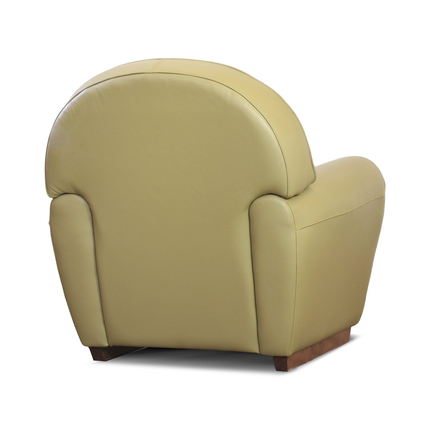 Fauteuil pull up en cuir grainé rouge cerise, modèle Luxury