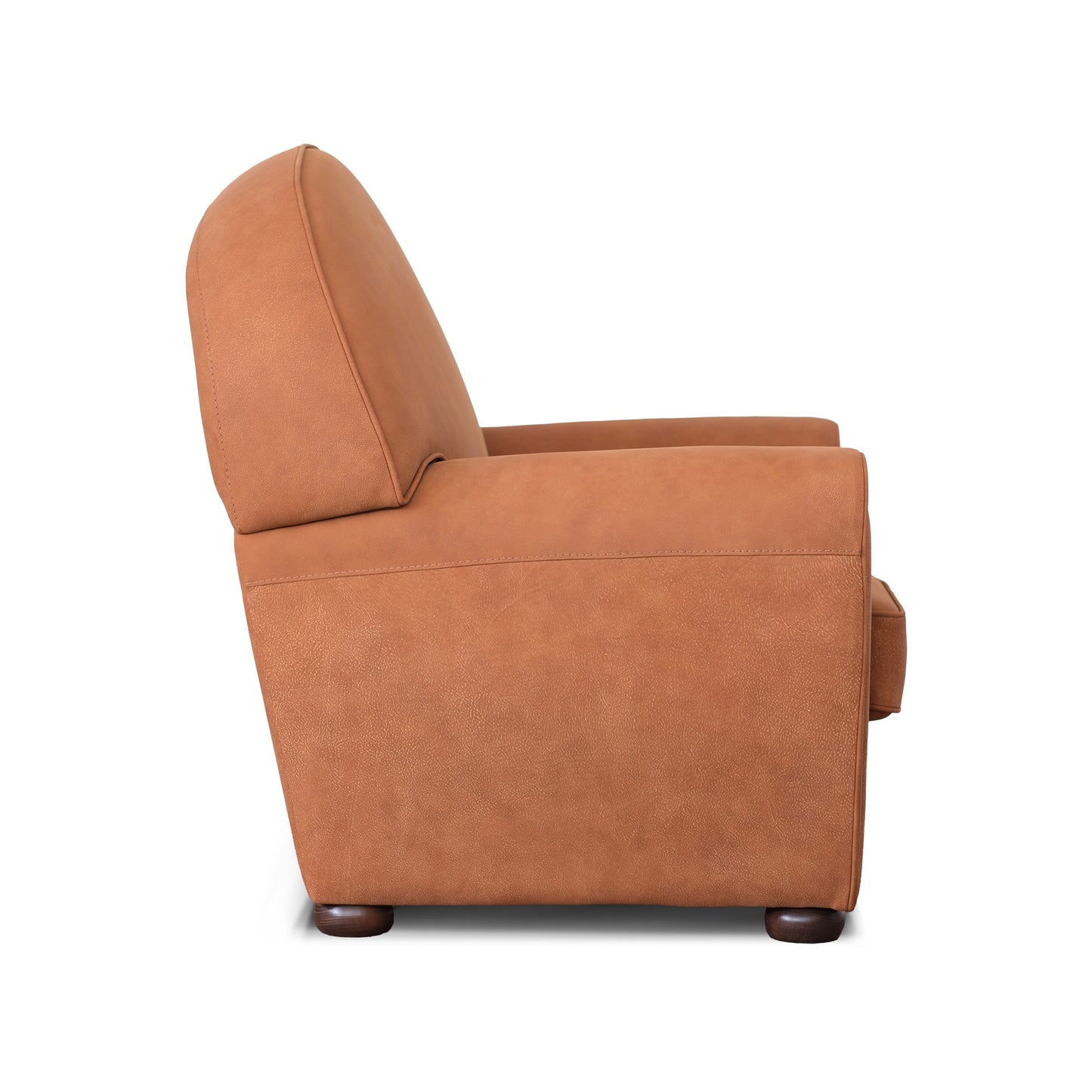 Fauteuil modèle luxe en cuir fleur terra