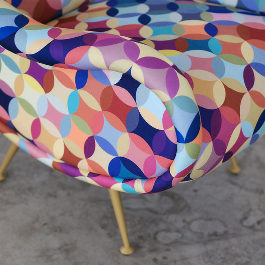 Poltrona Miss tessuto multicolor