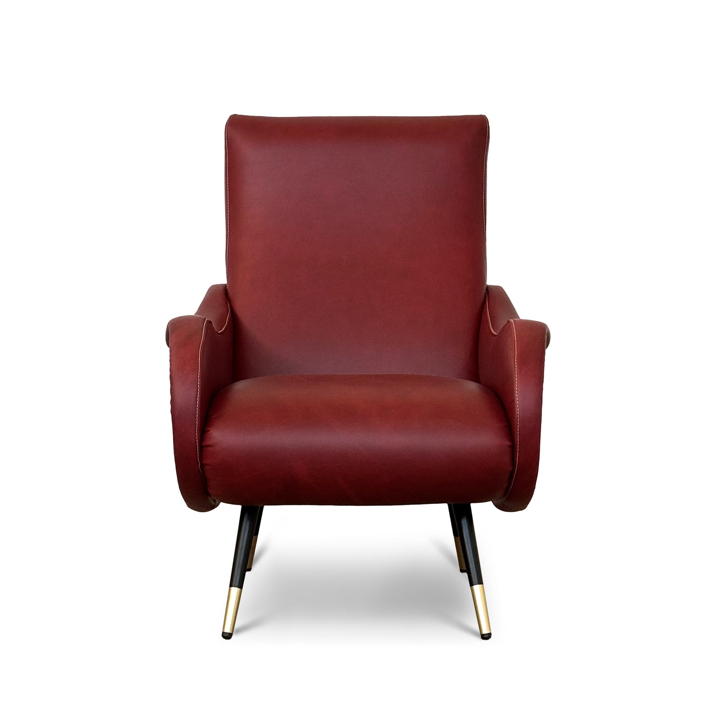 Miss Sessel aus hochwertigem Vollnarbenleder – ikonisches Design der 1950er Jahre