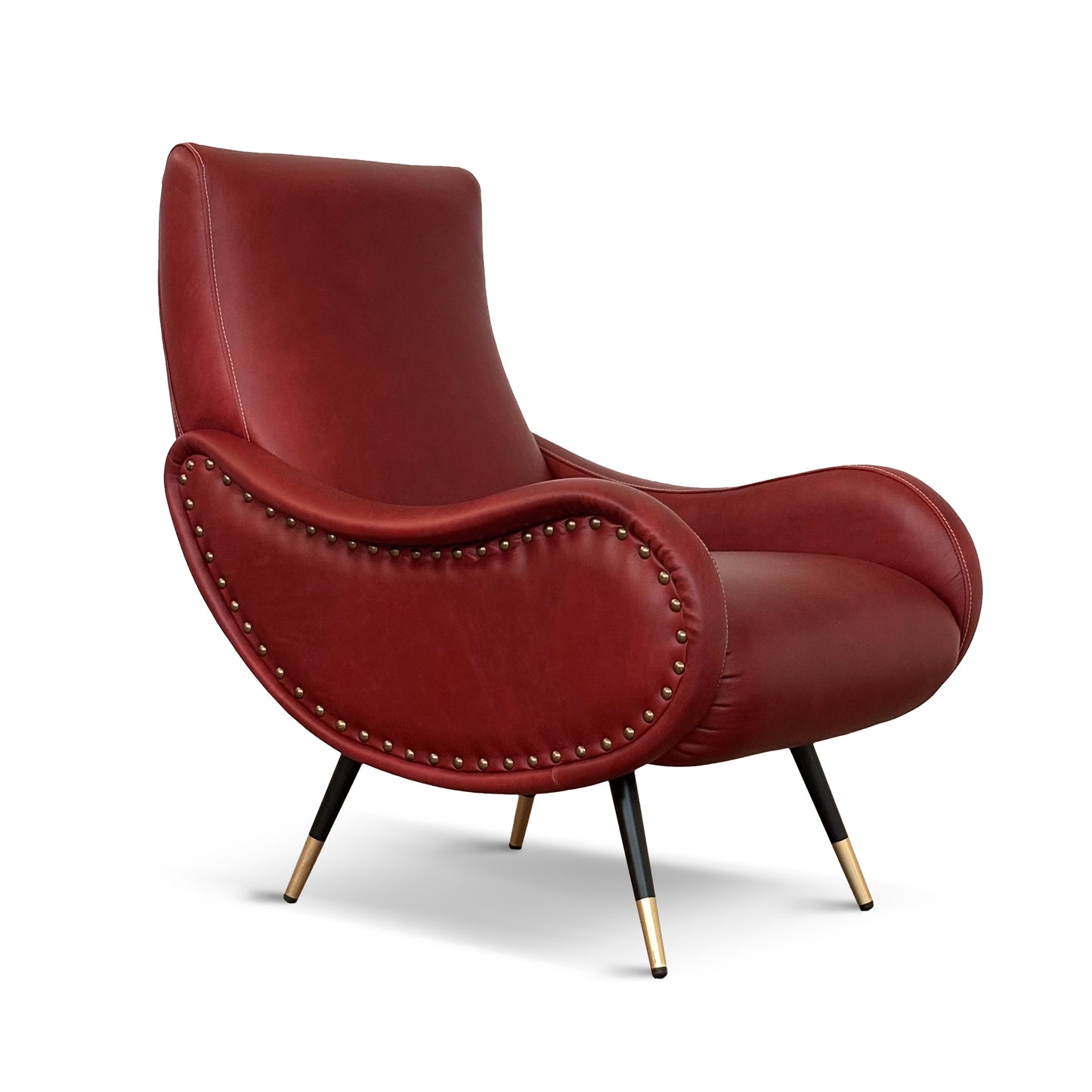 Miss Sessel aus hochwertigem Vollnarbenleder – ikonisches Design der 1950er Jahre