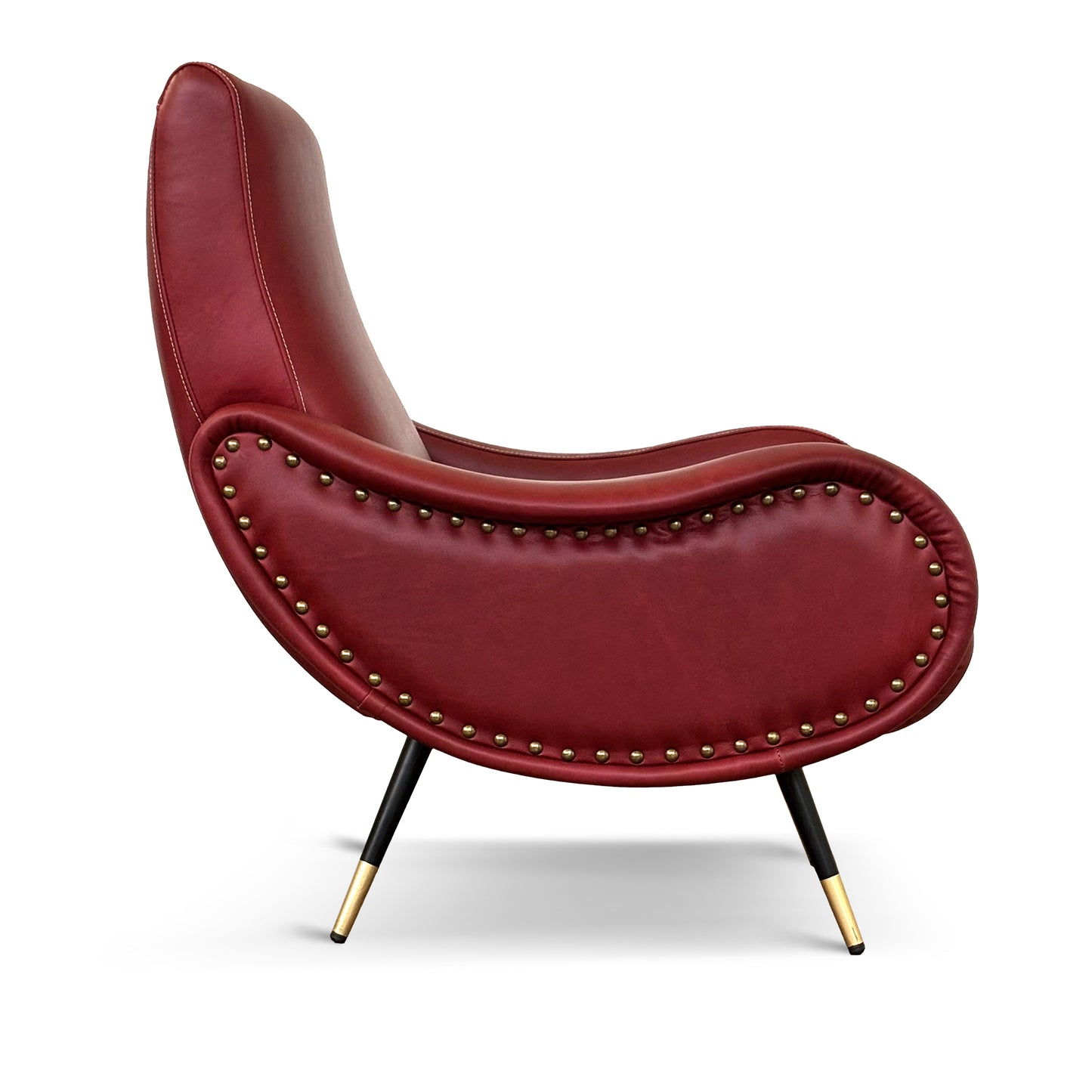 Miss Sessel aus hochwertigem Vollnarbenleder – ikonisches Design der 1950er Jahre
