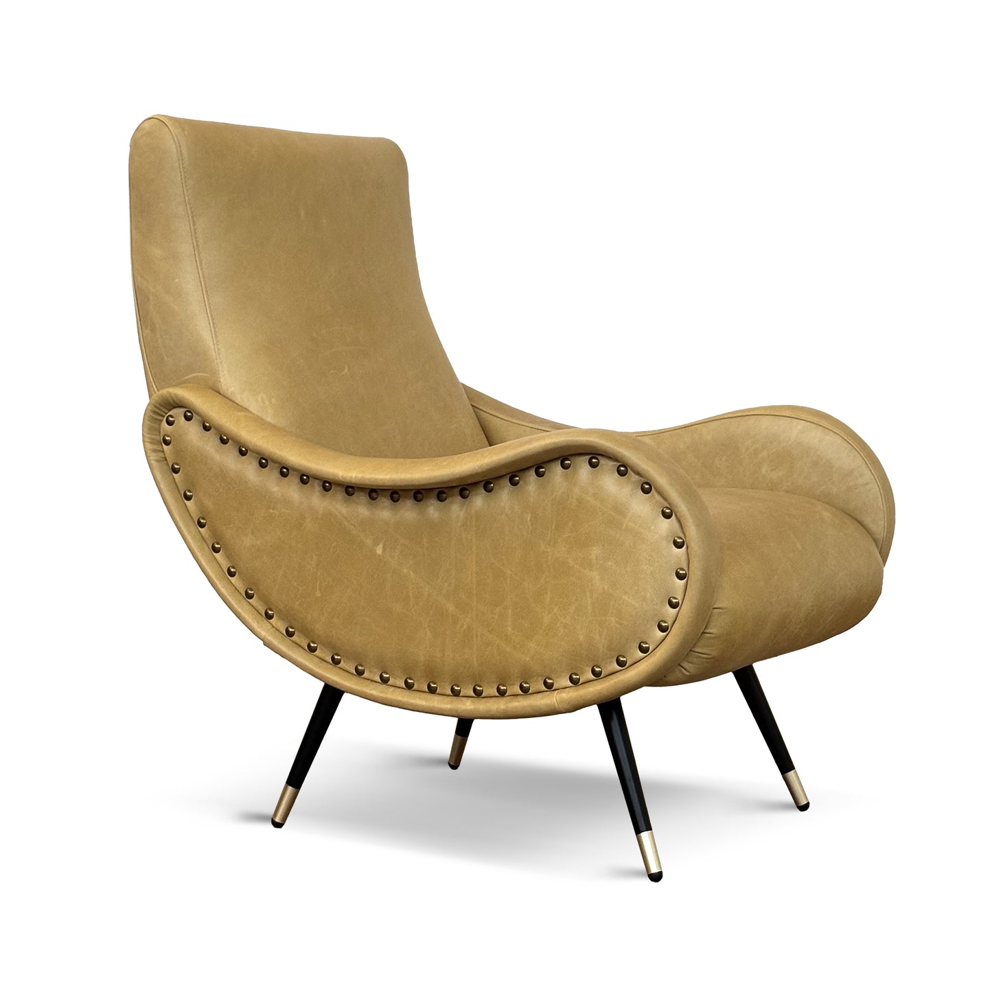 Miss Sessel aus hochwertigem Vollnarbenleder – ikonisches Design der 1950er Jahre