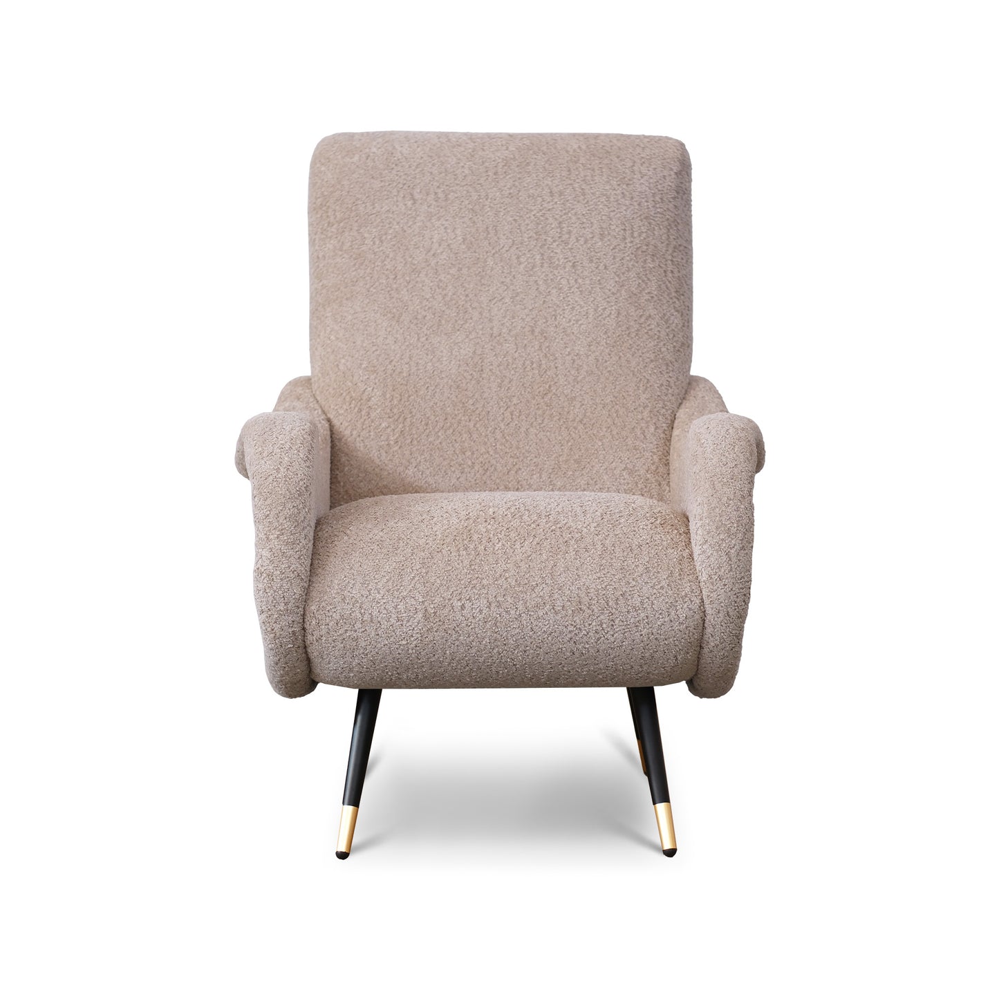 Fauteuil Miss en Tissu Bouclé Beige