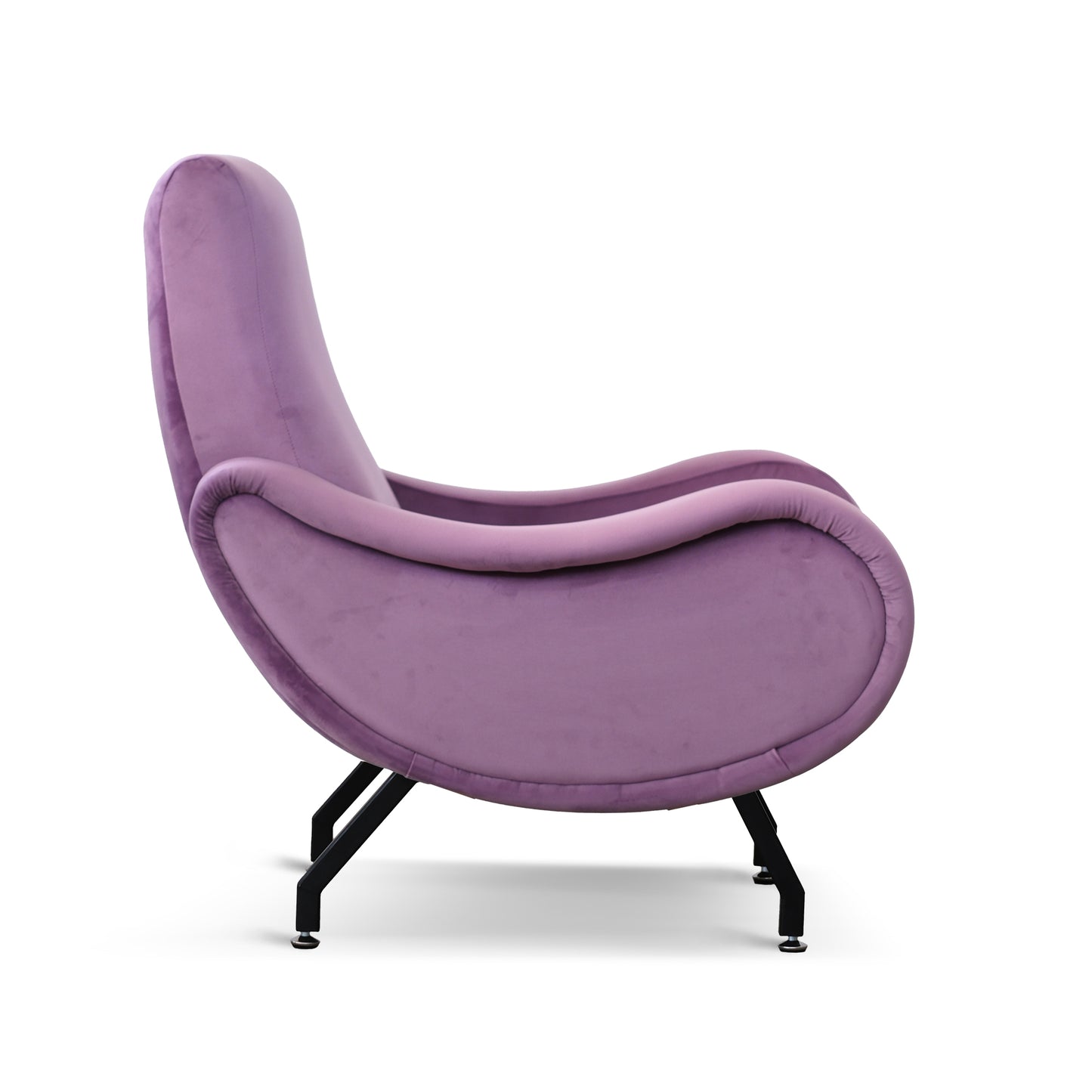 Poltrona Miss velluto lilla