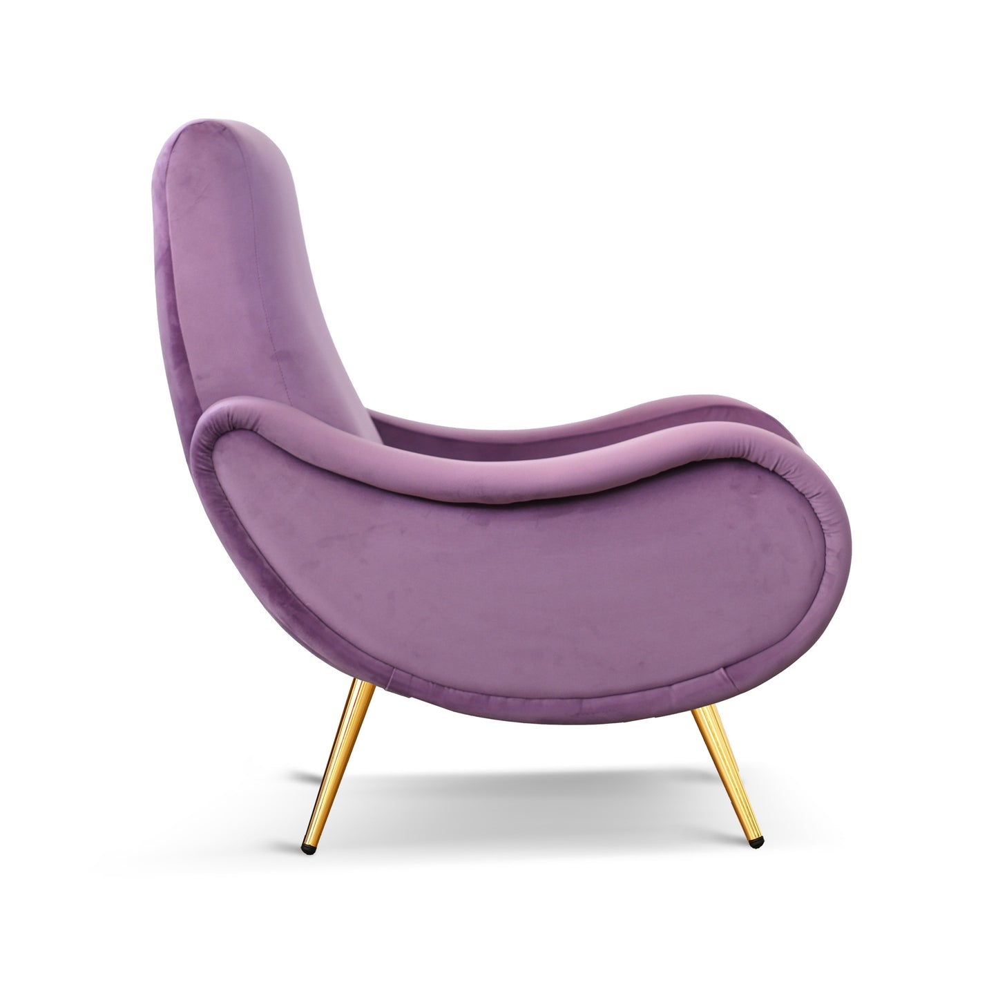 Poltrona Miss velluto lilla