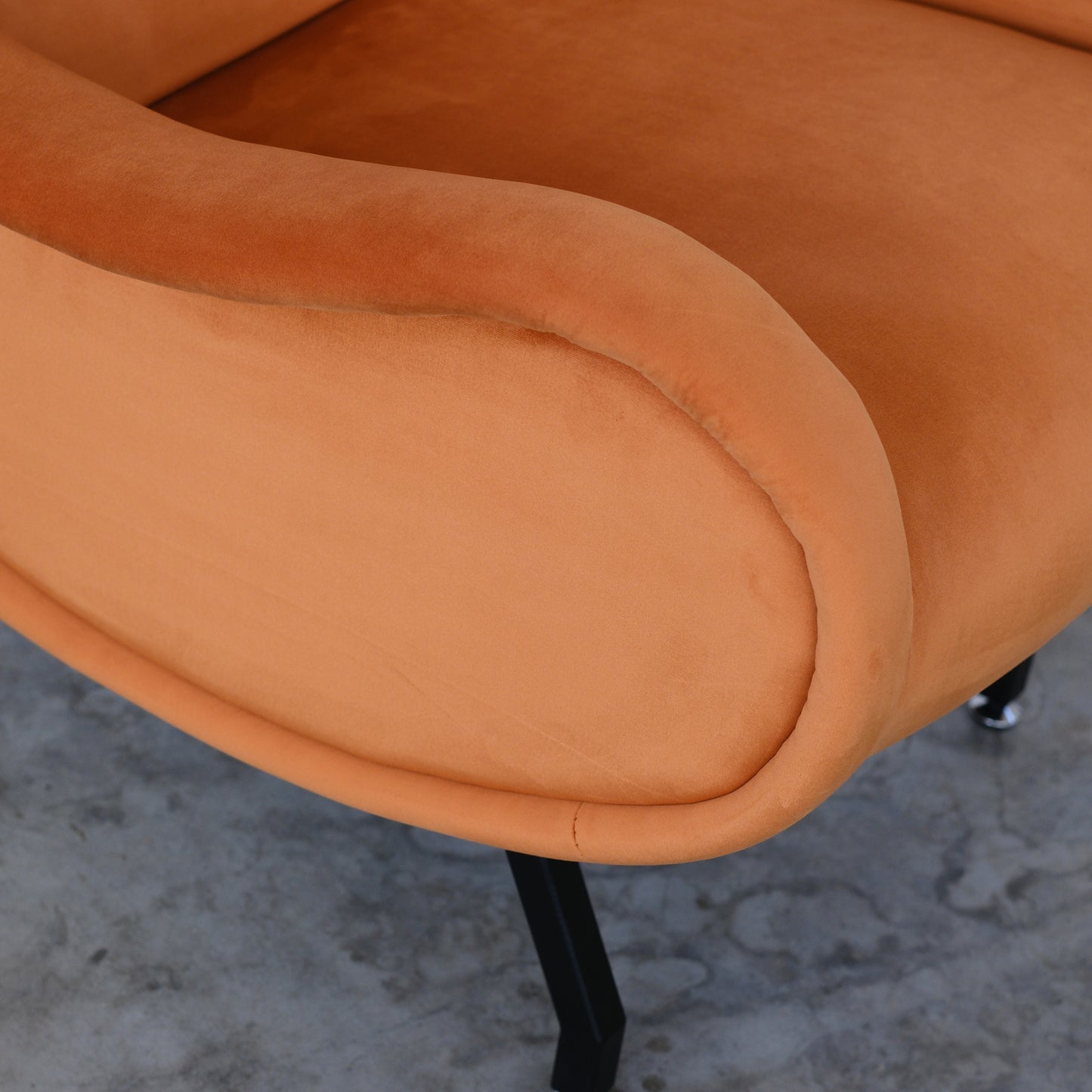 Poltrona Miss Velluto Ruggine