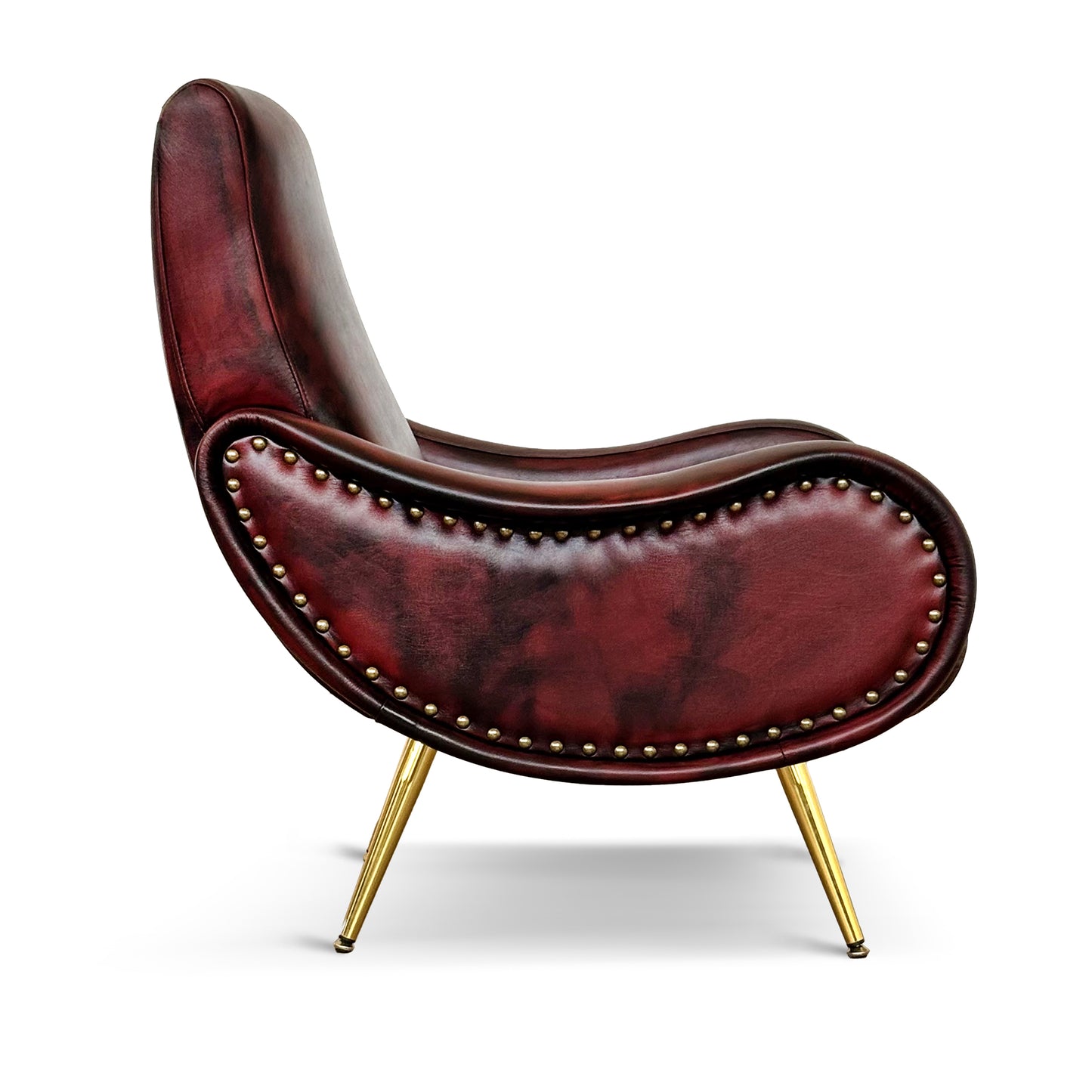 Miss Sessel aus hochwertigem Vollnarbenleder – ikonisches Design der 1950er Jahre