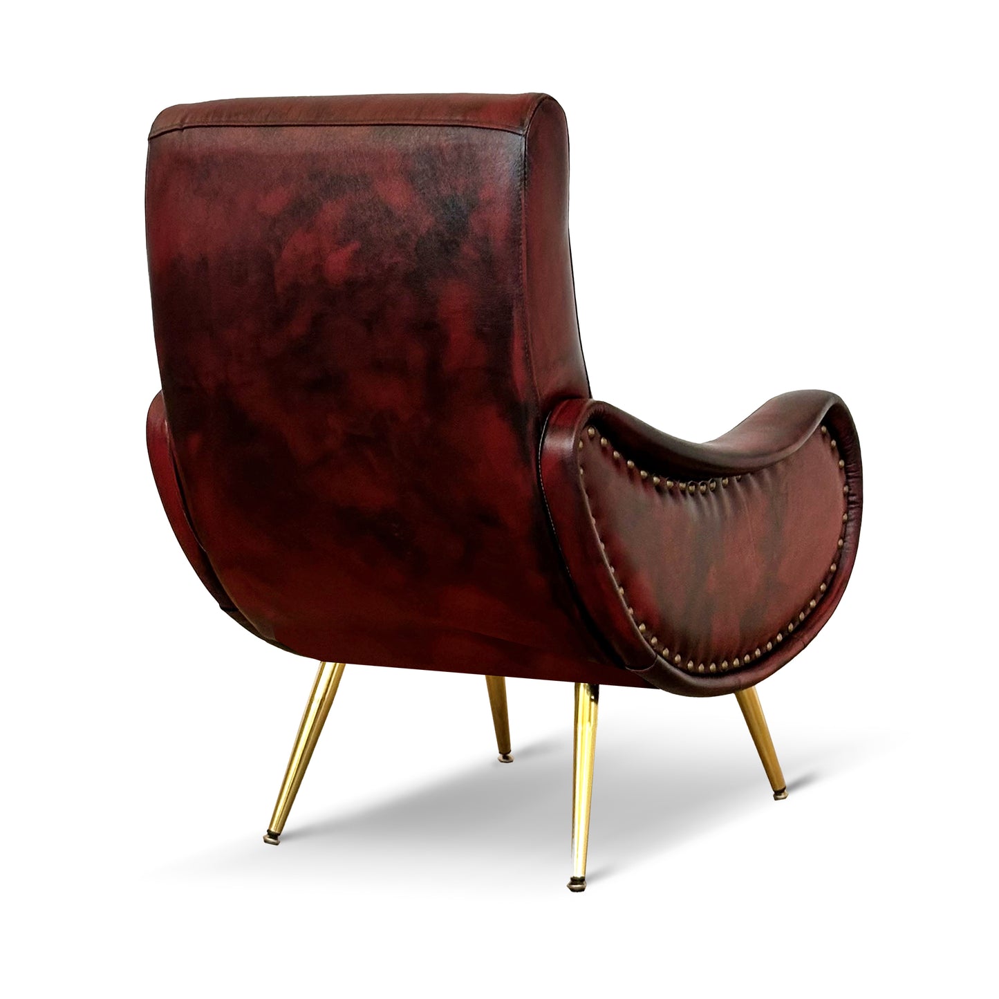 Miss Sessel aus hochwertigem Vollnarbenleder – ikonisches Design der 1950er Jahre
