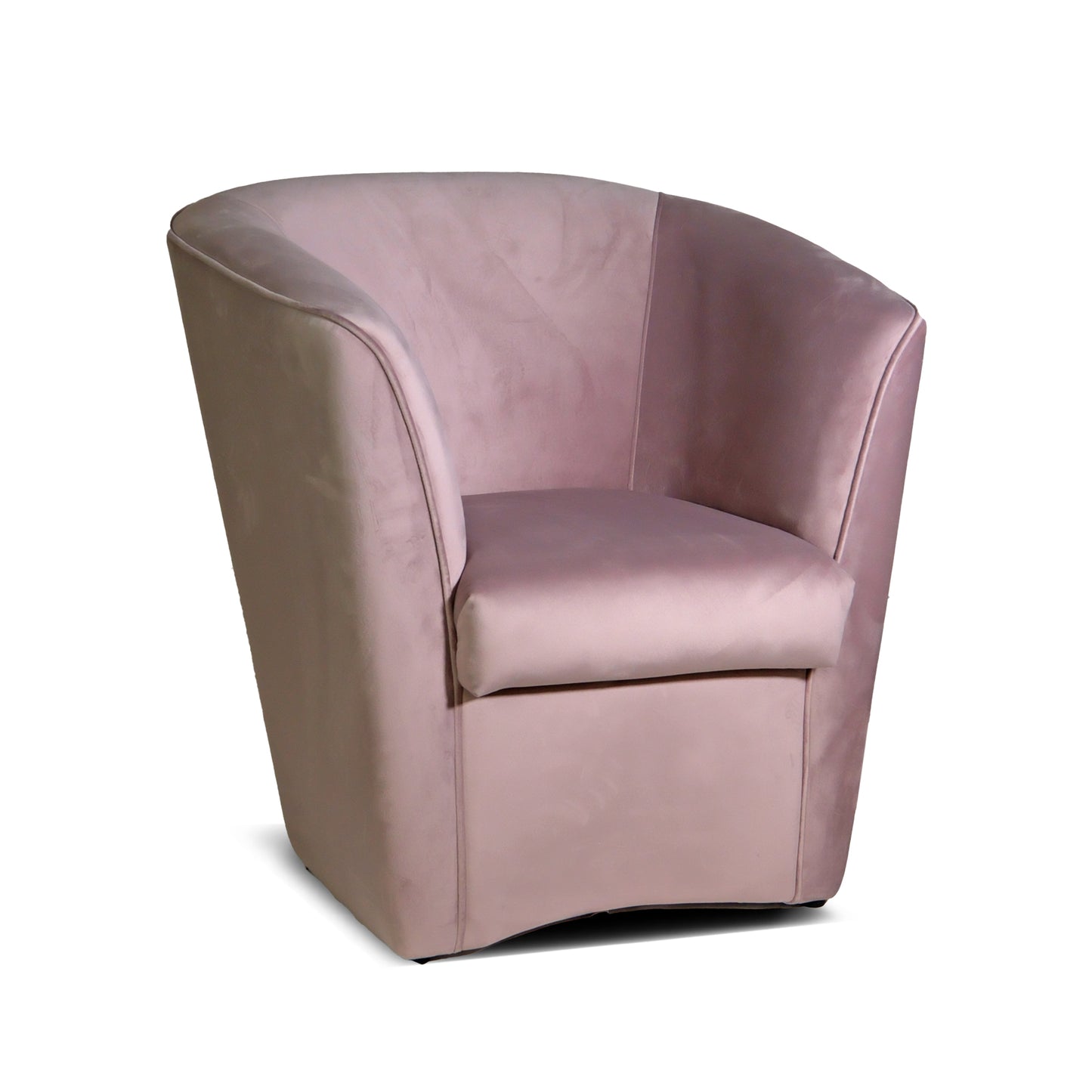Fauteuil Valentina Pozzetto en velours poudre