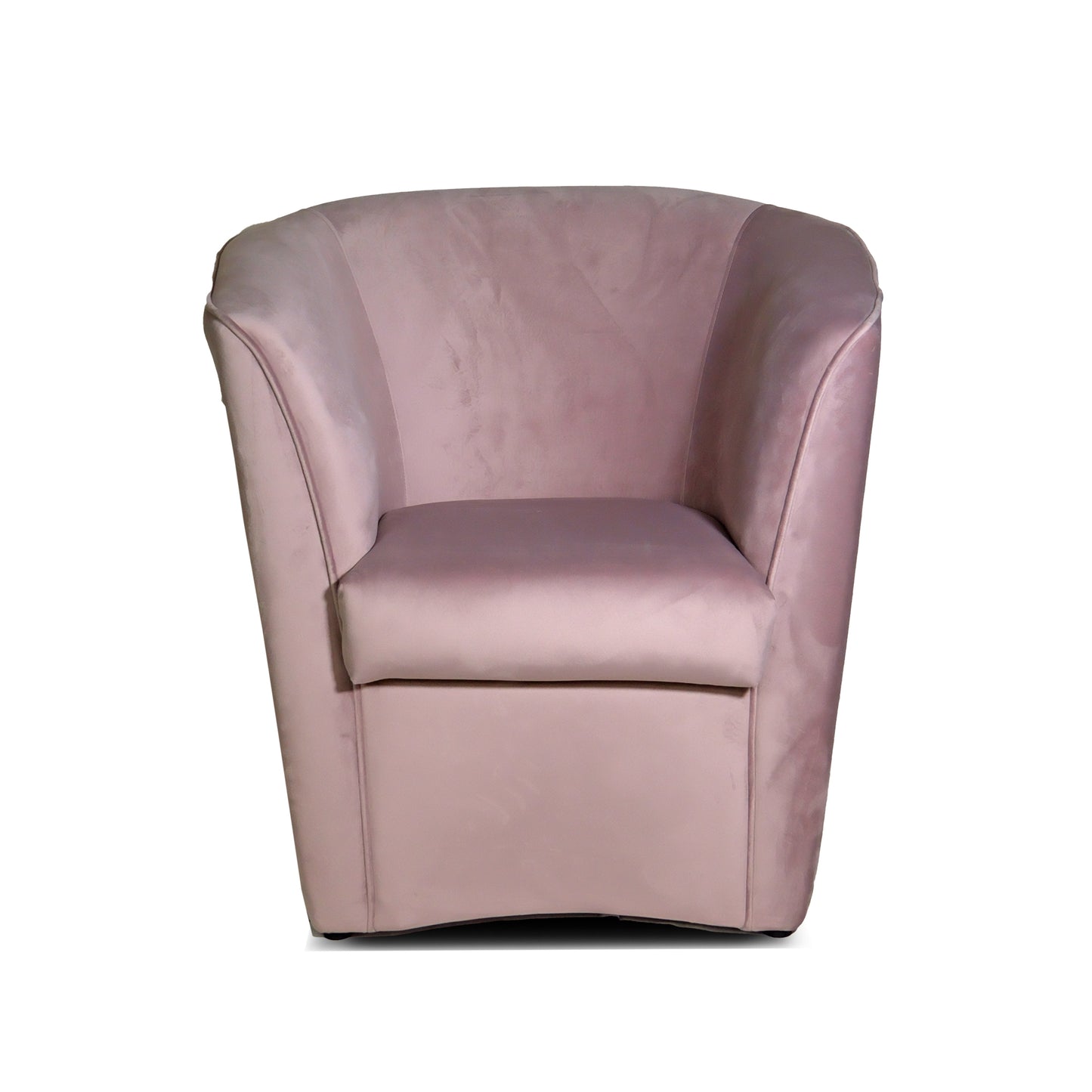 Fauteuil Valentina Pozzetto en velours poudre