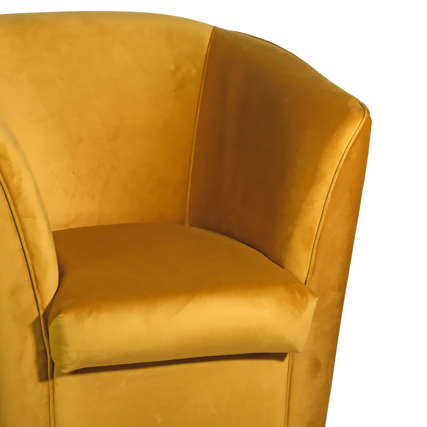 Valentina Tub Chair Senfgelber Samt