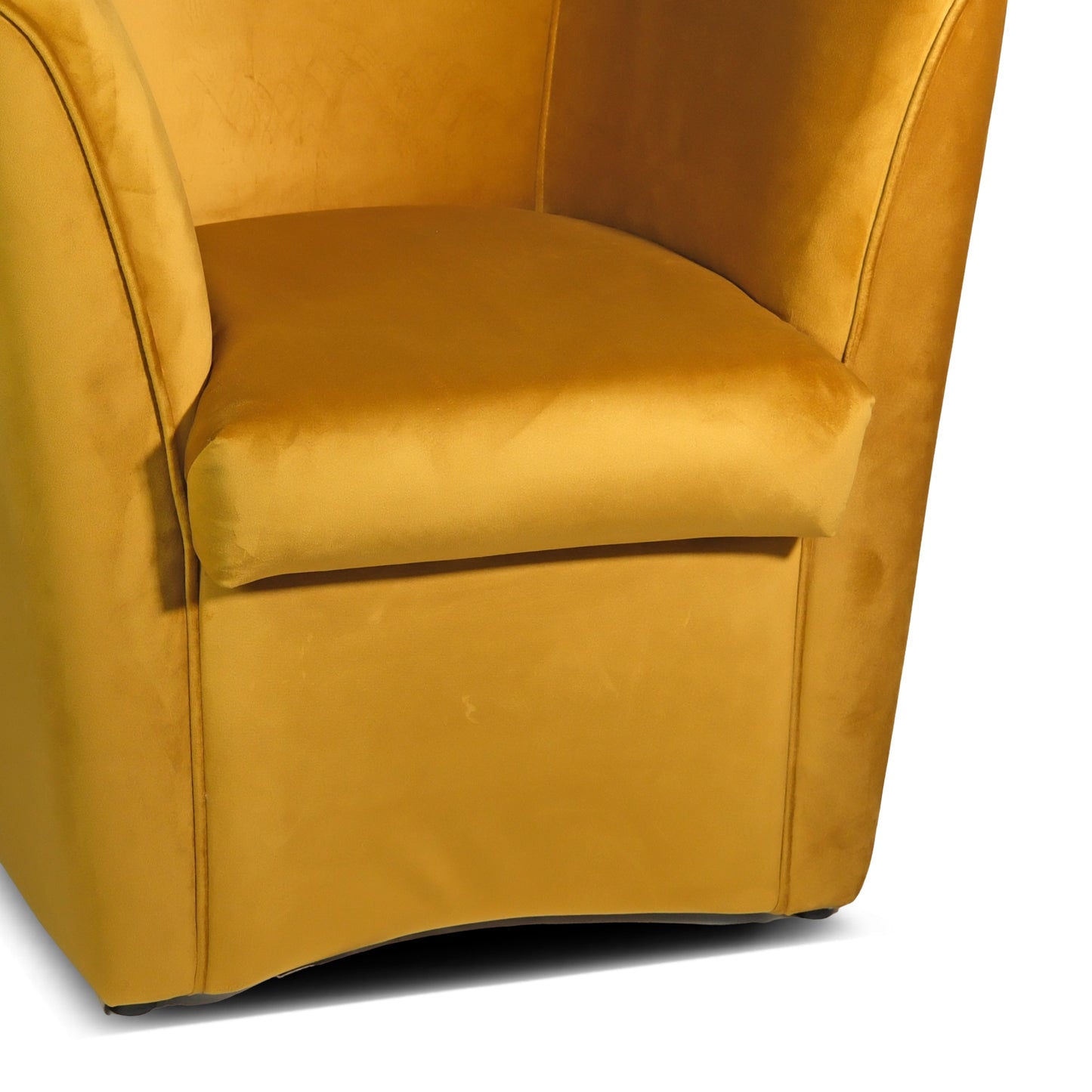 Valentina Tub Chair Senfgelber Samt