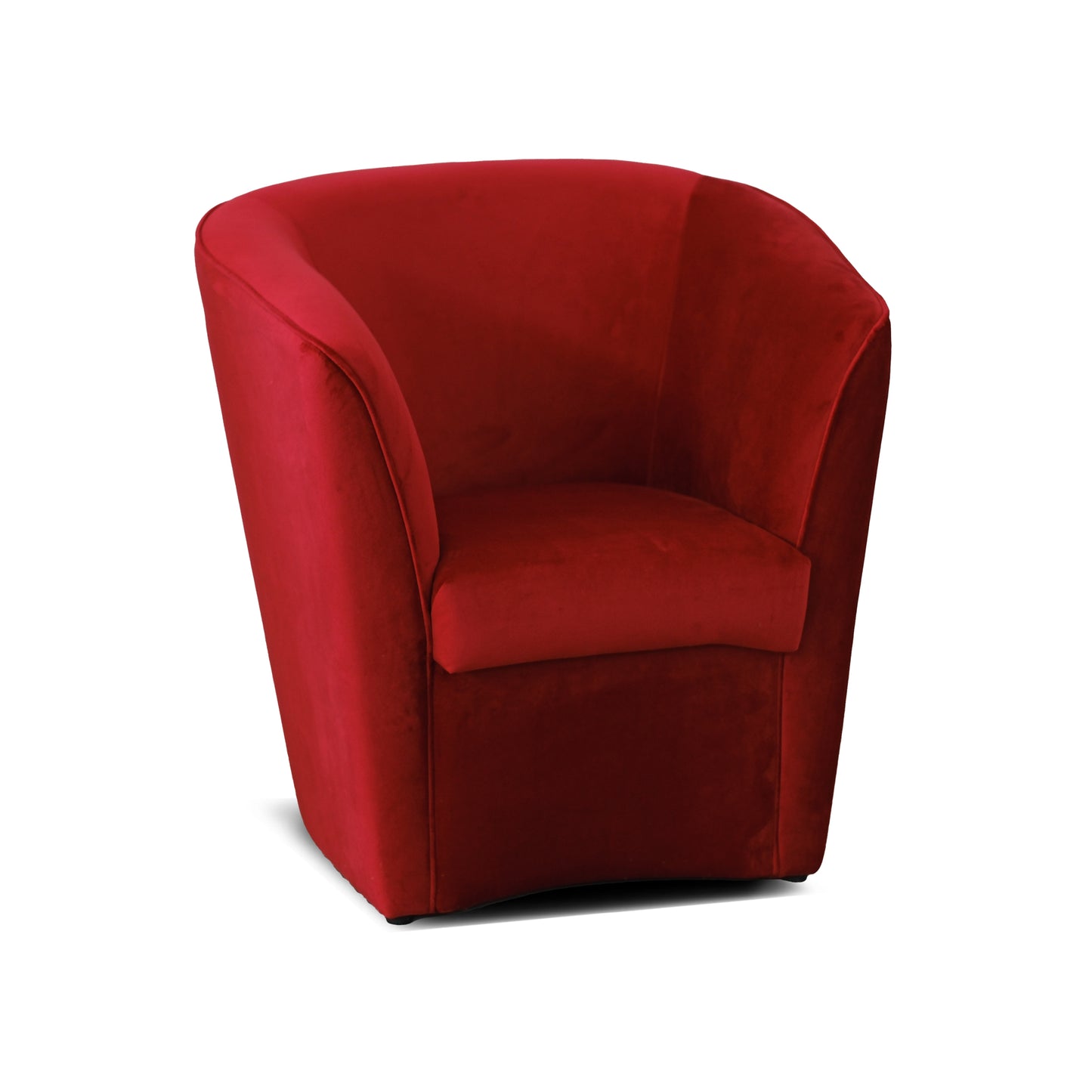 Fauteuil Valentina Pozzetto en velours rouge