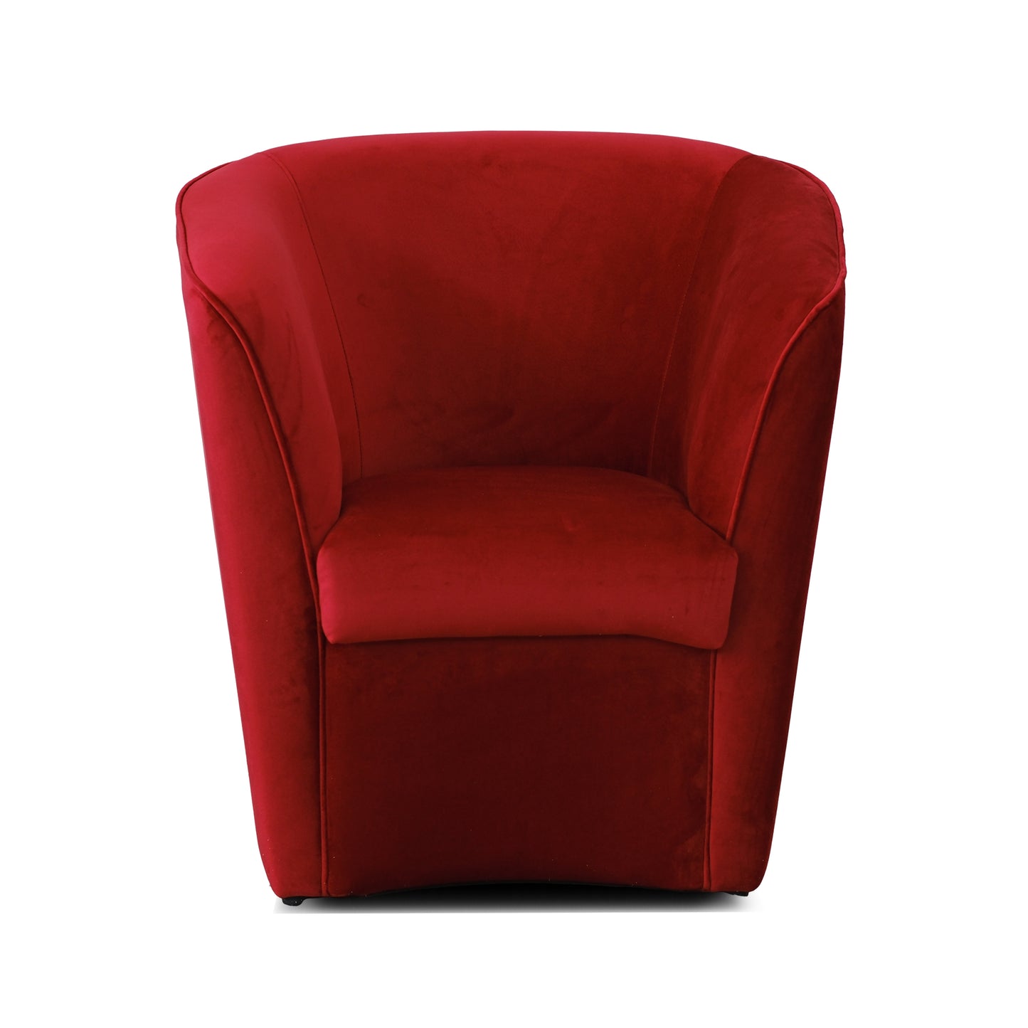 Fauteuil Valentina Pozzetto en velours rouge