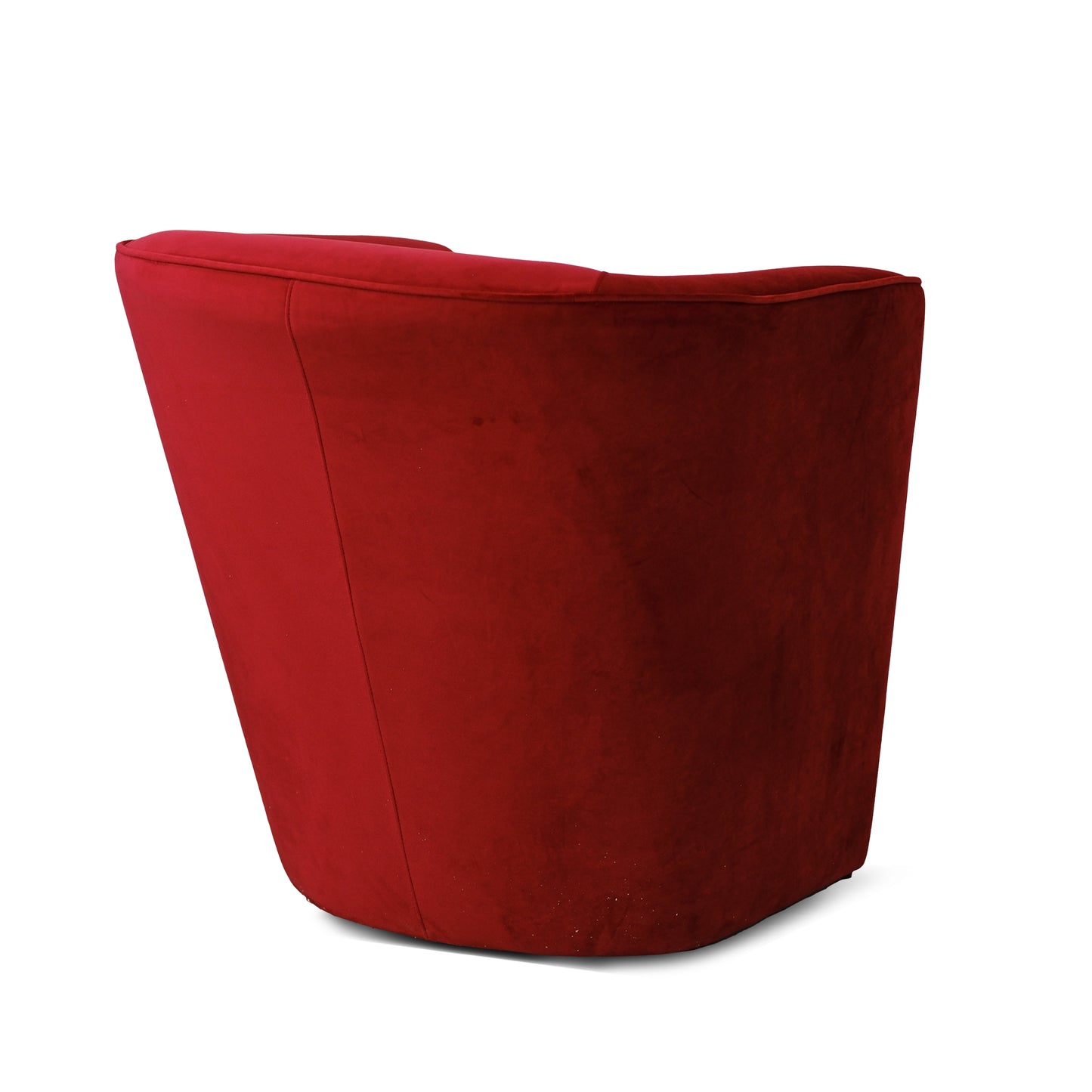 Fauteuil Valentina Pozzetto en velours rouge