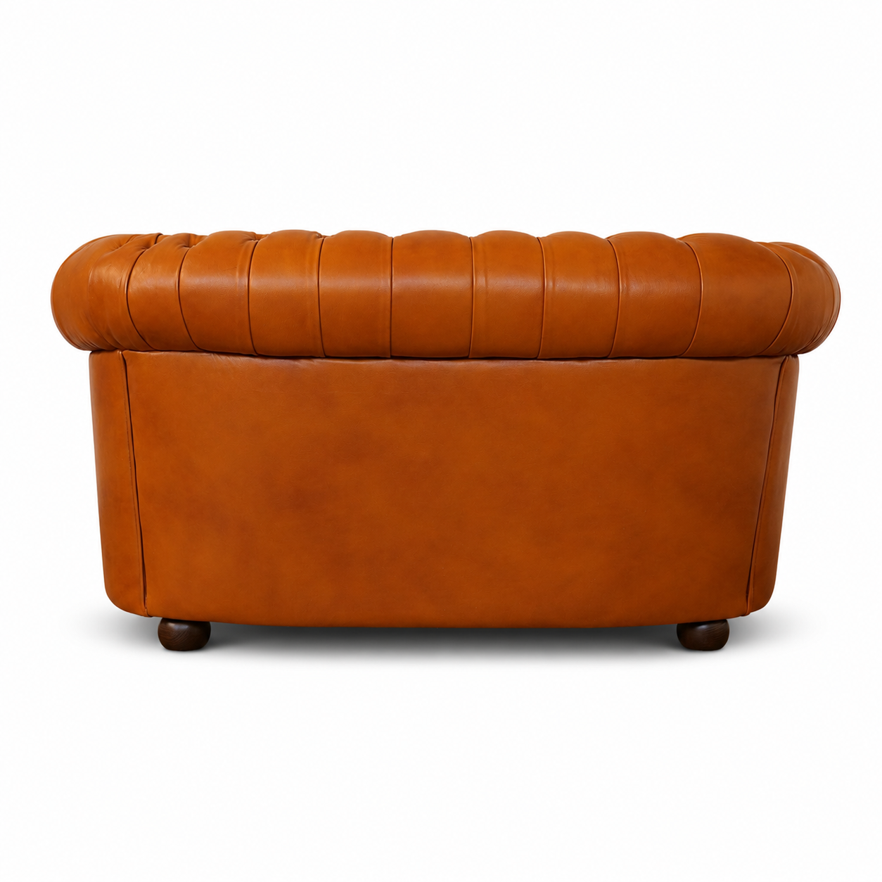 Divano 2 Posti Chesterfield Medium Pelle Primo Fiore Whisky Buckingham - Design Iconico