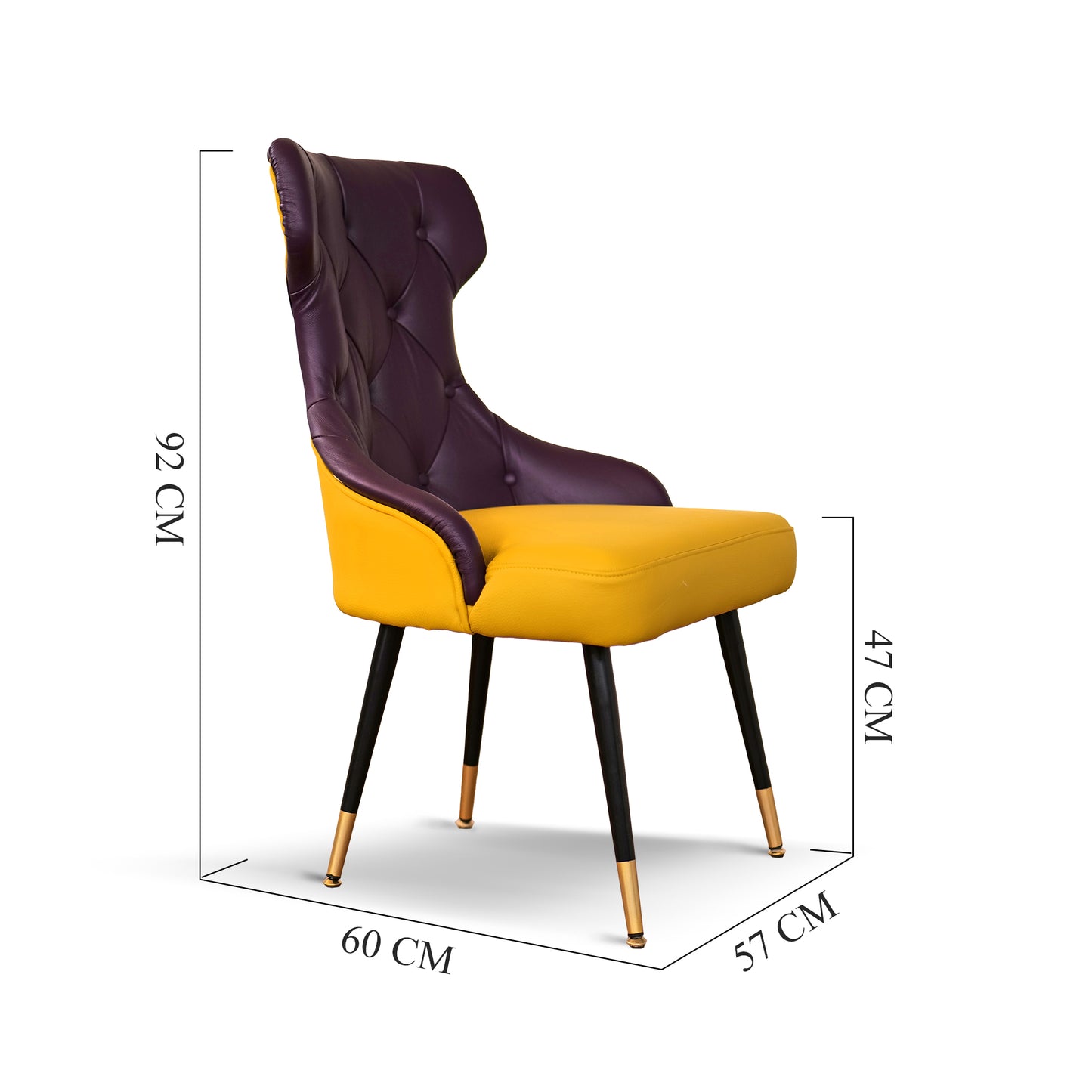 Sedia Cosmo in Pelle Primo Fiore Premium - Design Iconico
