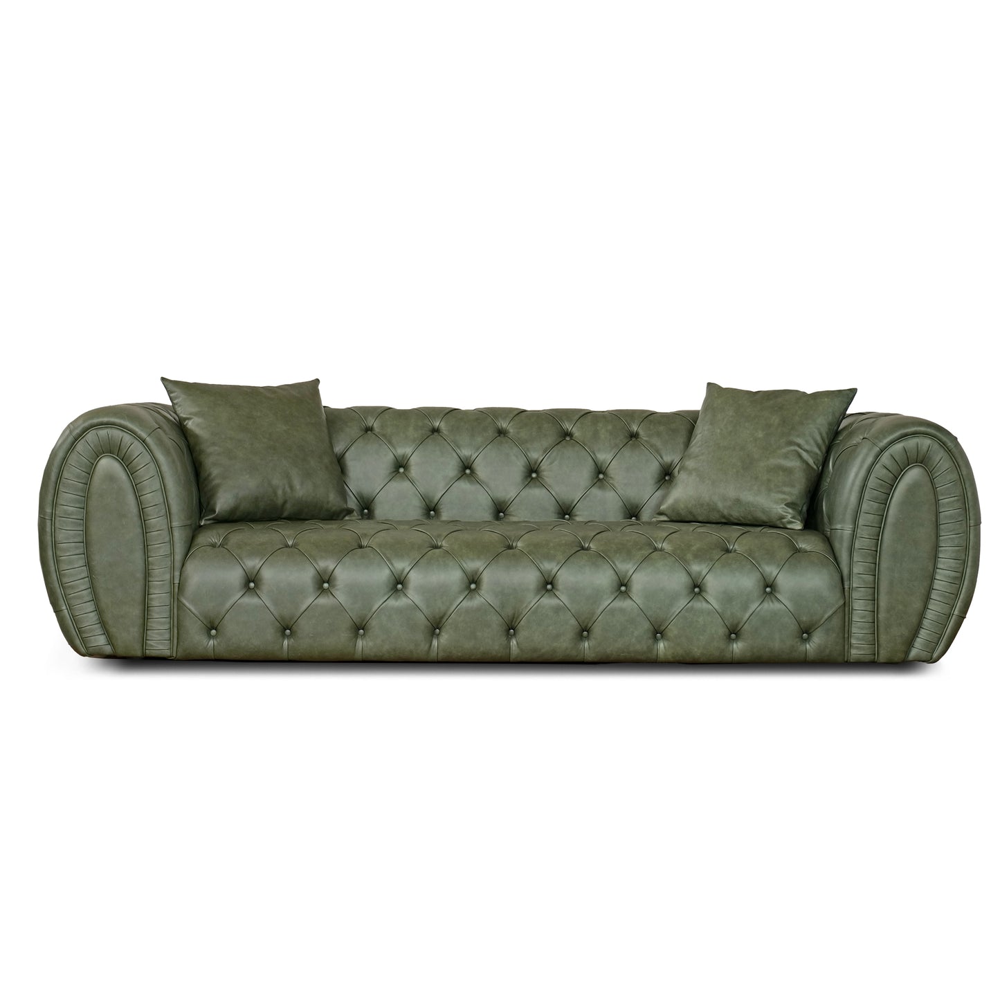 Divano Chesterfield Cosmo Pelle Primo Fiore Premium - Design Iconico