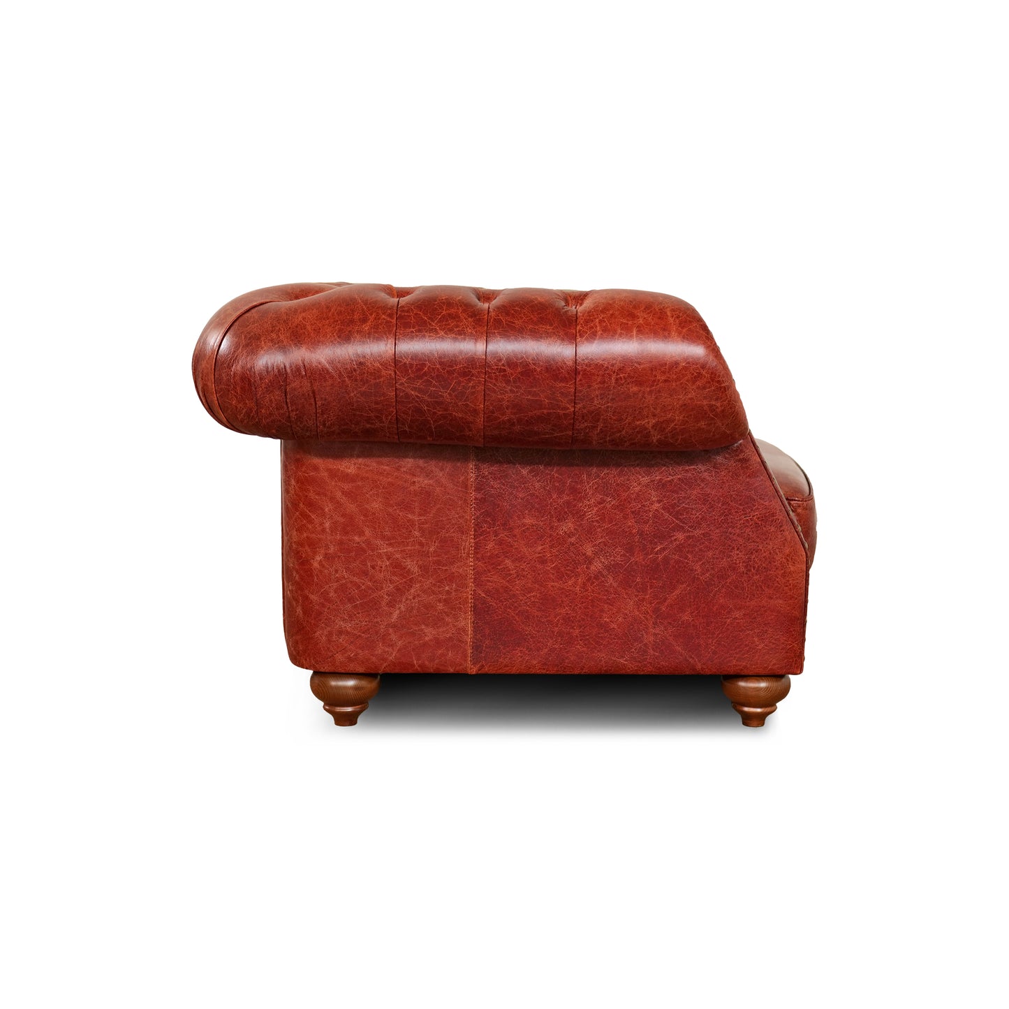 Divano Chesterfield Domus Pelle Primo Fiore Premium - Design Vintage