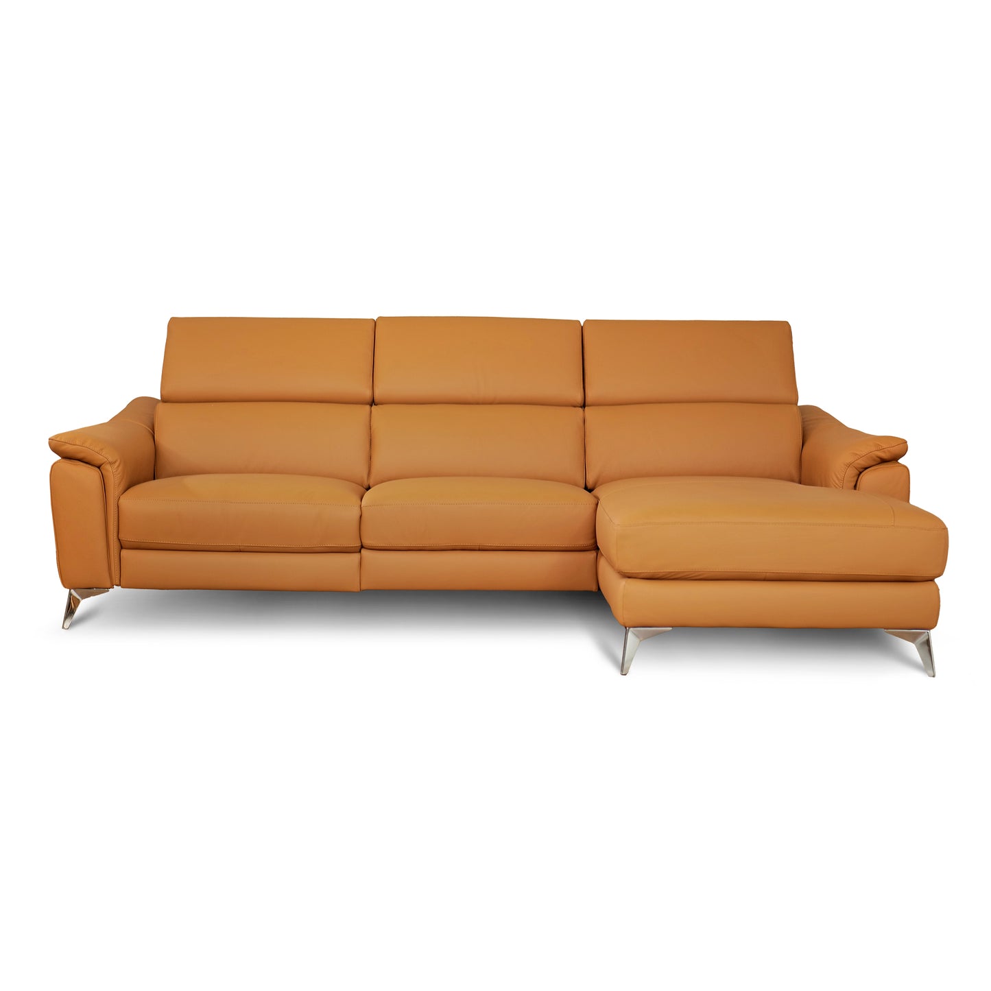 Divano Angolare Flow Relax in Pelle Primo Fiore – Recliner Motorizzato e Chaise Longue , Design Moderno