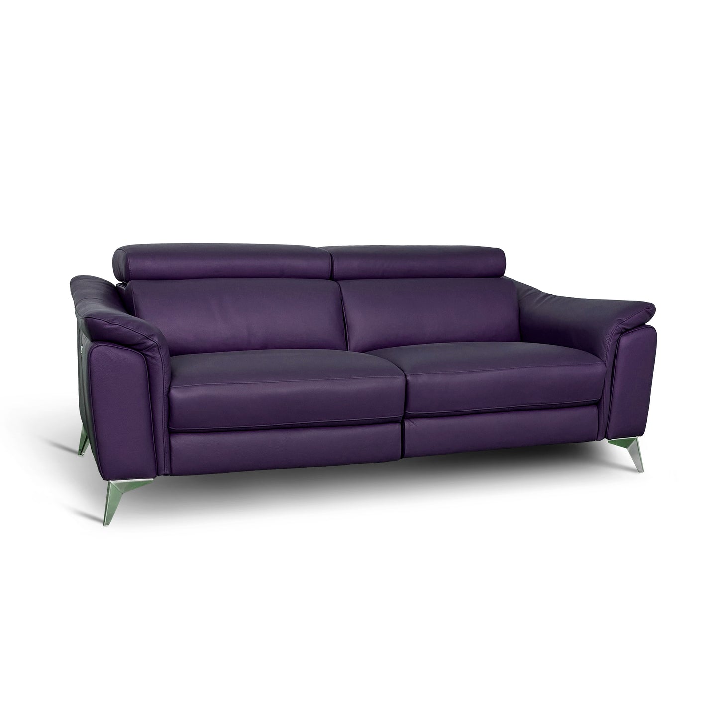 Divano Flow Relax Reclinabile in Pelle Primo Fiore – 2 Posti Doppia Motorizzazione, Design Moderno