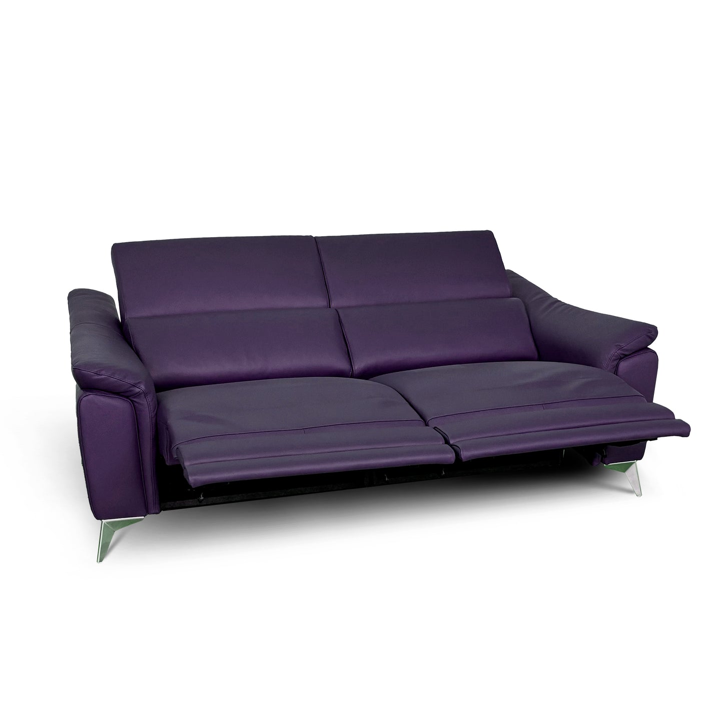 Divano Flow Relax Reclinabile in Pelle Primo Fiore – 2 Posti Doppia Motorizzazione, Design Moderno