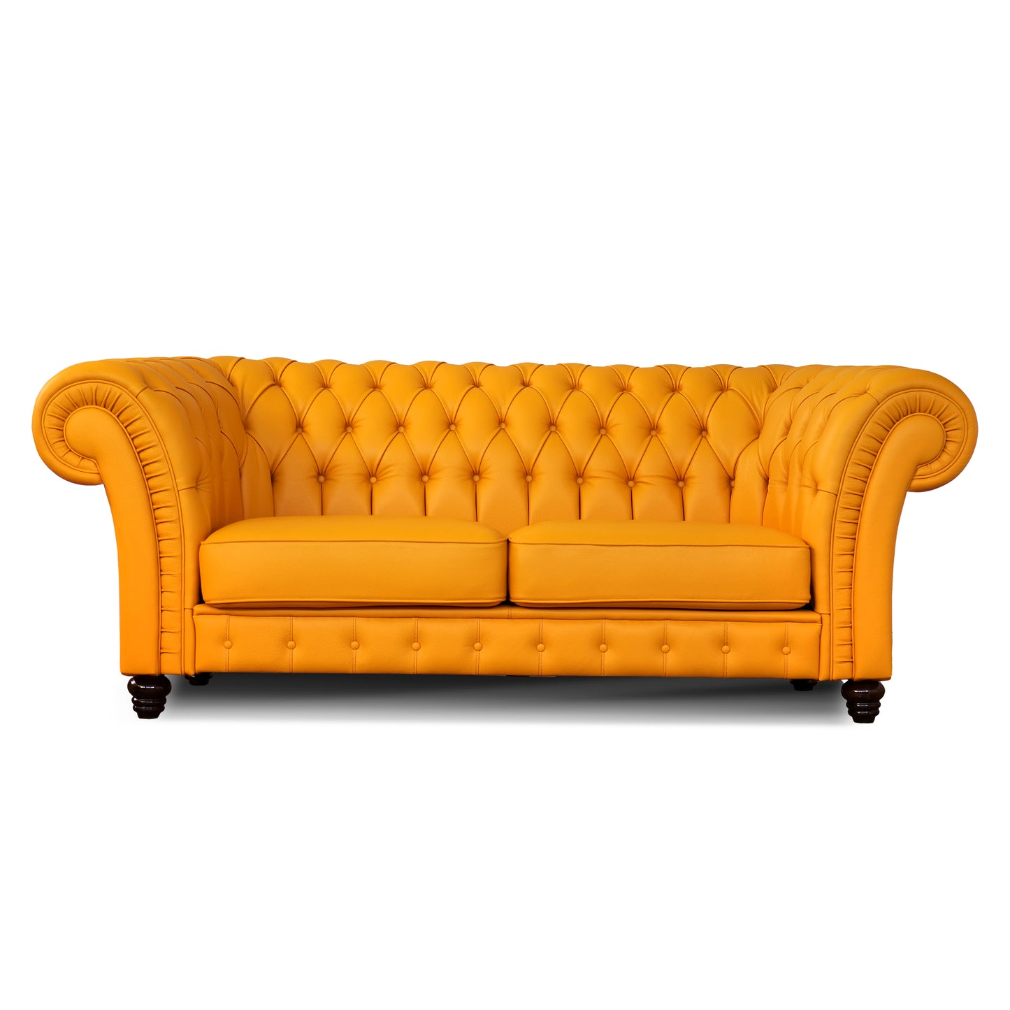 Divano Chesterfield Gabbiano in Pelle Primo Fiore Premium – Iconico, Finiture di Pregio