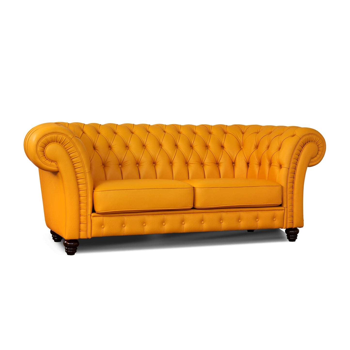 Divano Chesterfield Gabbiano in Pelle Primo Fiore Premium – Iconico, Finiture di Pregio
