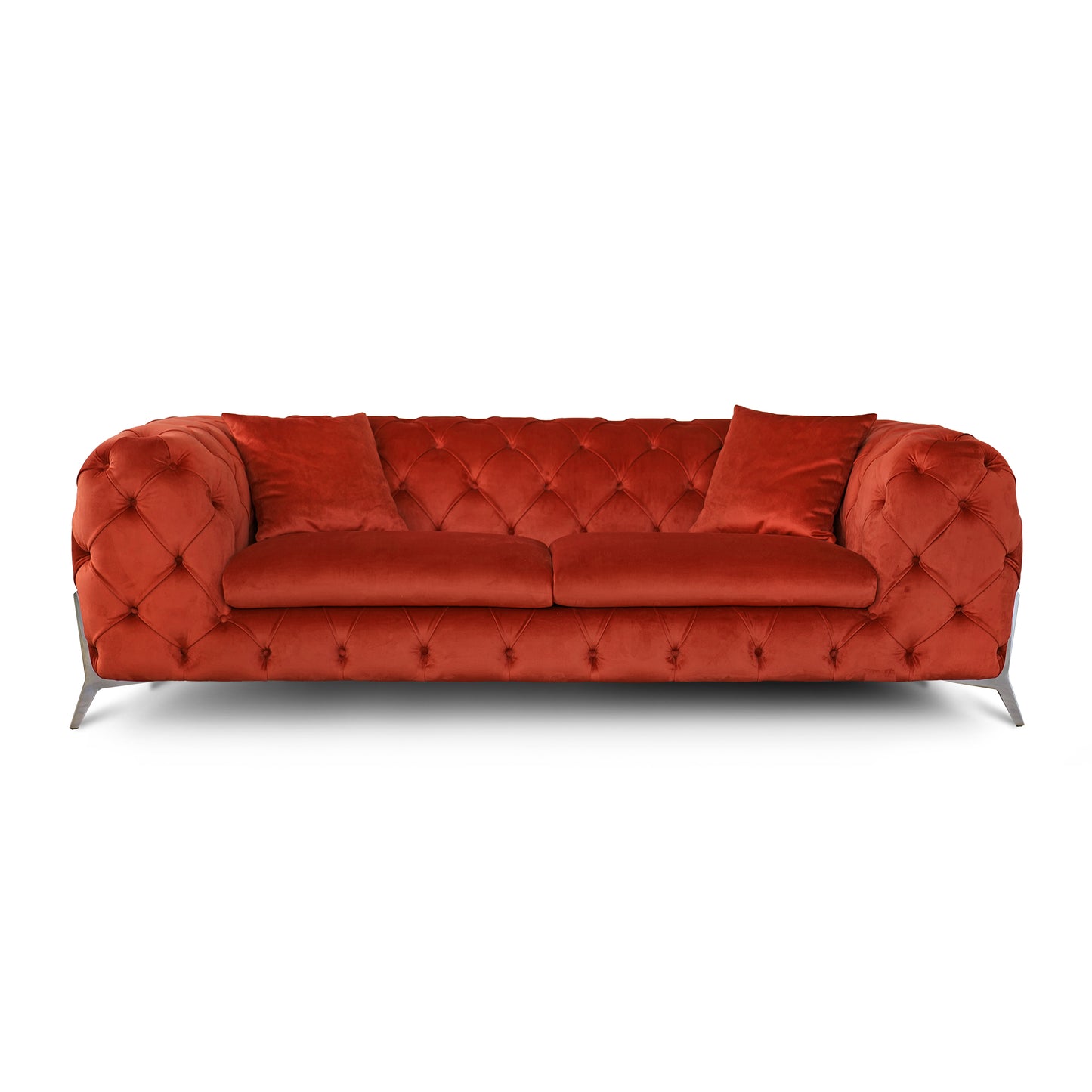 Divano Itaca Chesterfield in Velluto Premium - Iconico, Finiture di Pregio