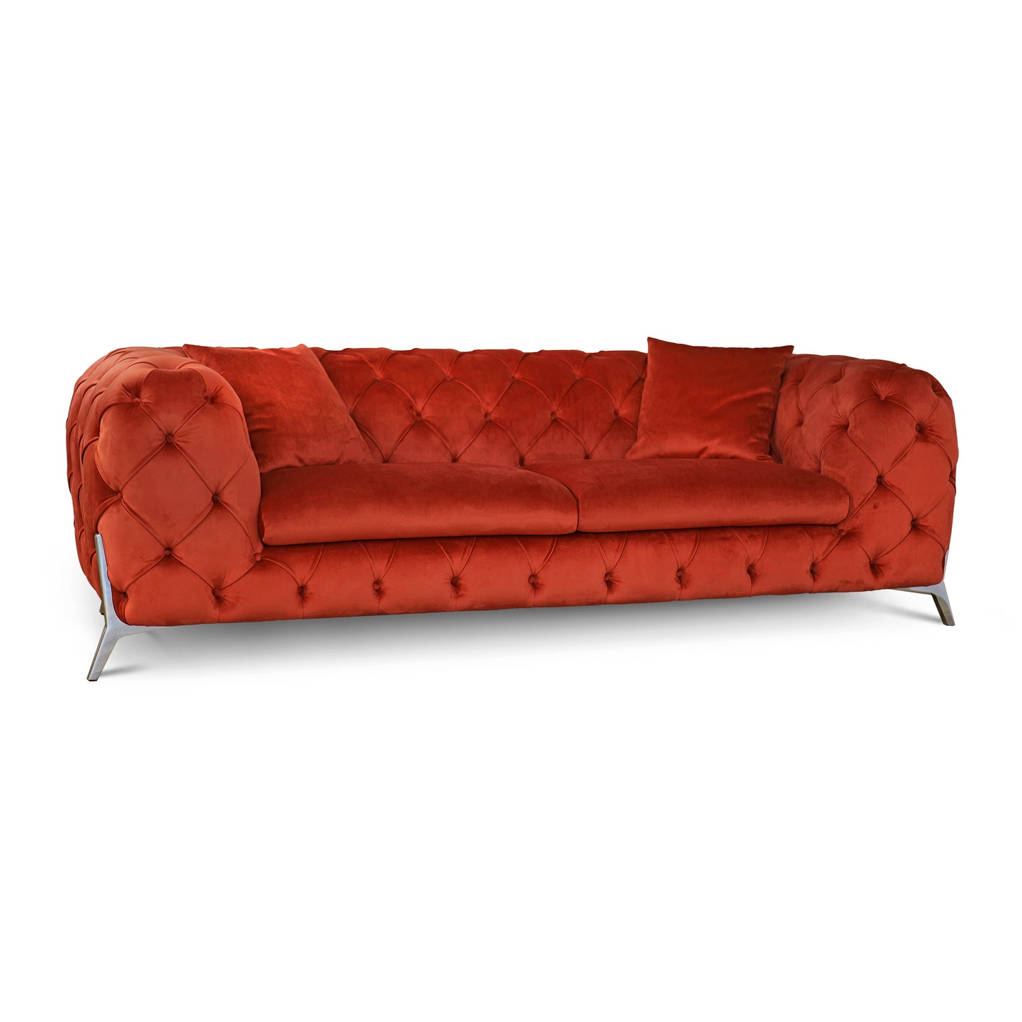 Divano Itaca Chesterfield in Velluto Premium - Iconico, Finiture di Pregio