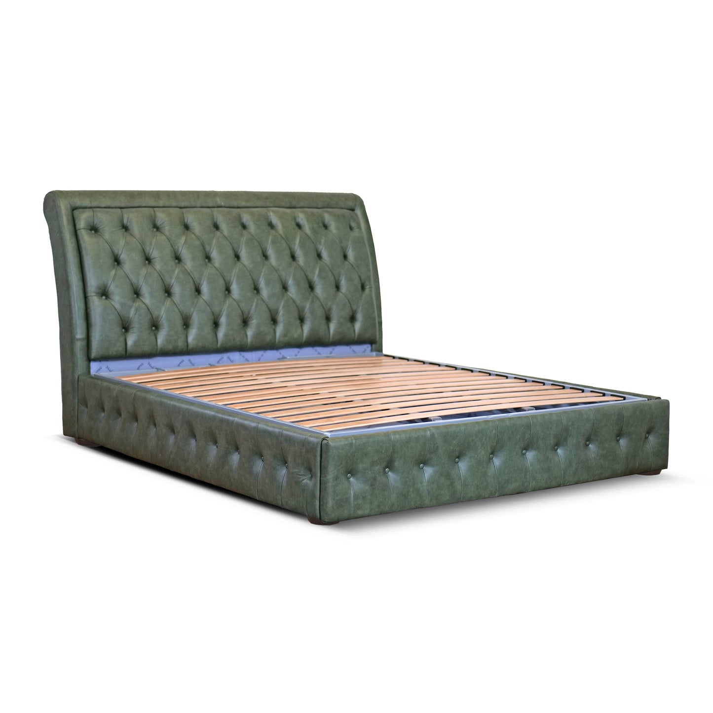 Letto Chesterfield Ego Pelle Primo Fiore Premium - Design Iconico e Funzionale