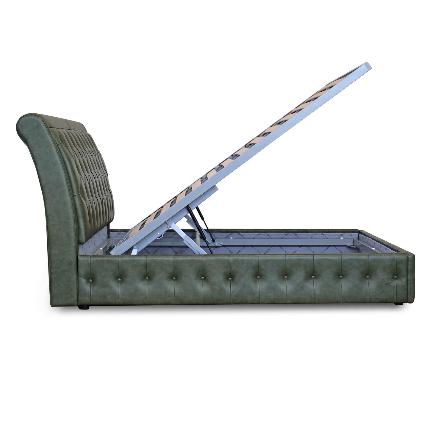 Letto Chesterfield Ego Pelle Primo Fiore Premium - Design Iconico e Funzionale