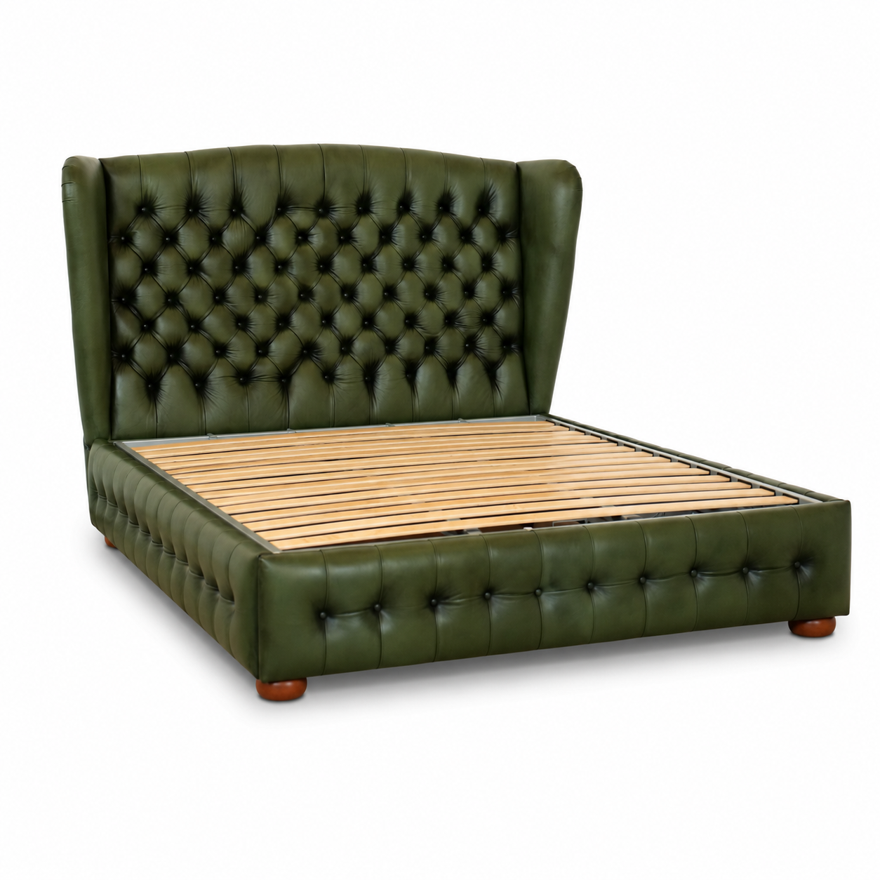Lit Chesterfield Ego en cuir pleine fleur haut de gamme - Un design iconique et fonctionnel