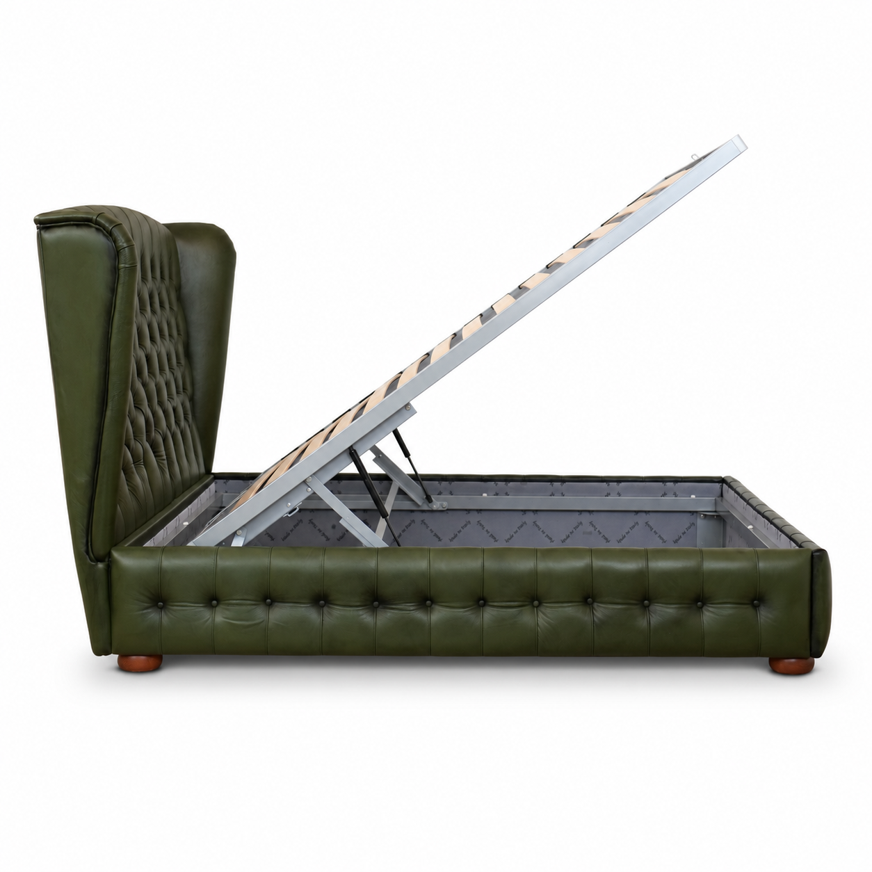 Lit Chesterfield Ego en cuir pleine fleur haut de gamme - Un design iconique et fonctionnel