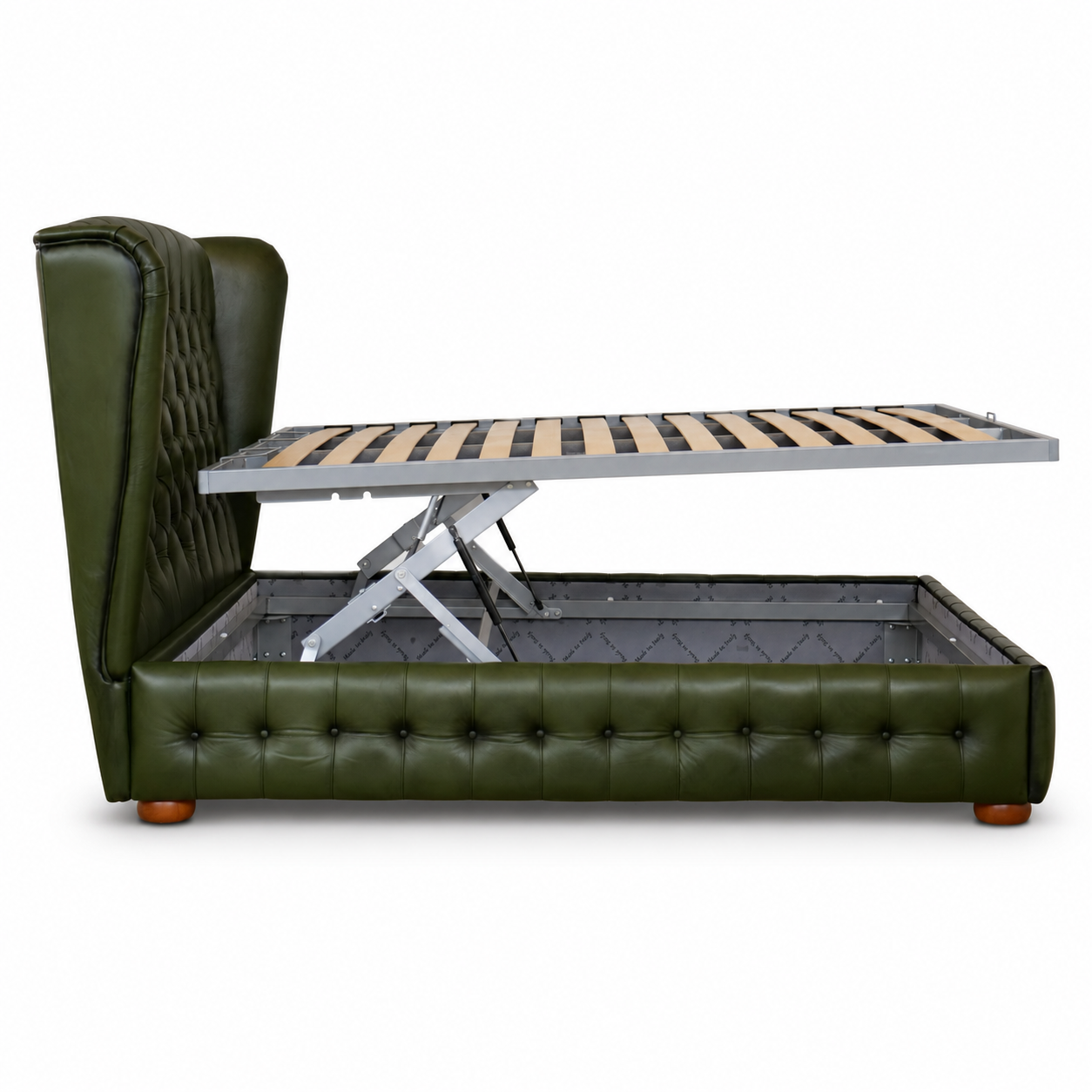 Lit Chesterfield Ego en cuir pleine fleur haut de gamme - Un design iconique et fonctionnel