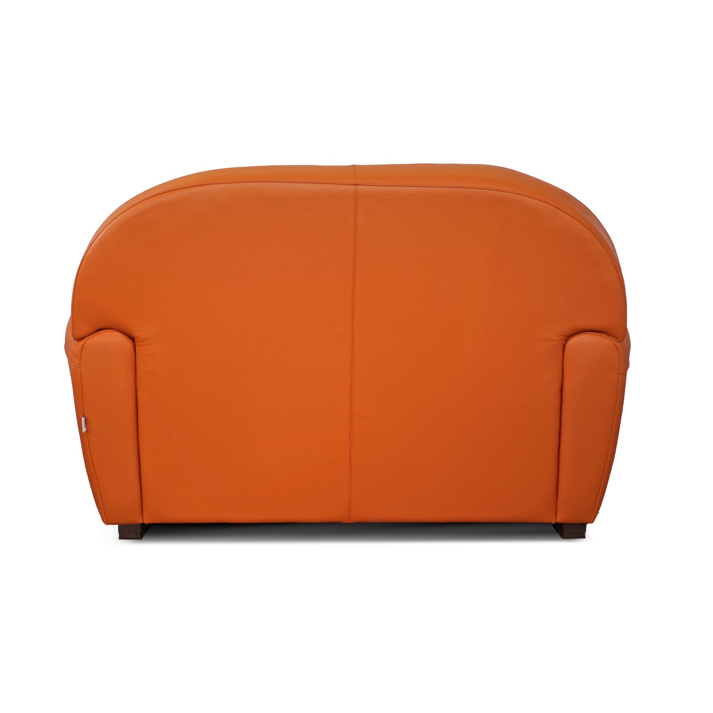 Fauteuil pull up en cuir grainé rouge cerise, modèle Luxury