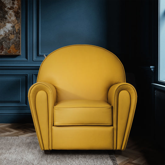 Poltrona Luxury in Pelle Primo Fiore Premium - Design Iconico